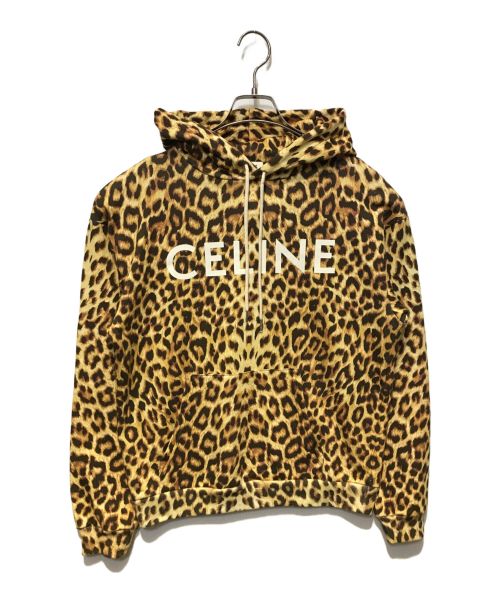 中古・古着通販】CELINE (セリーヌ) ロゴプリント レオパードパーカー