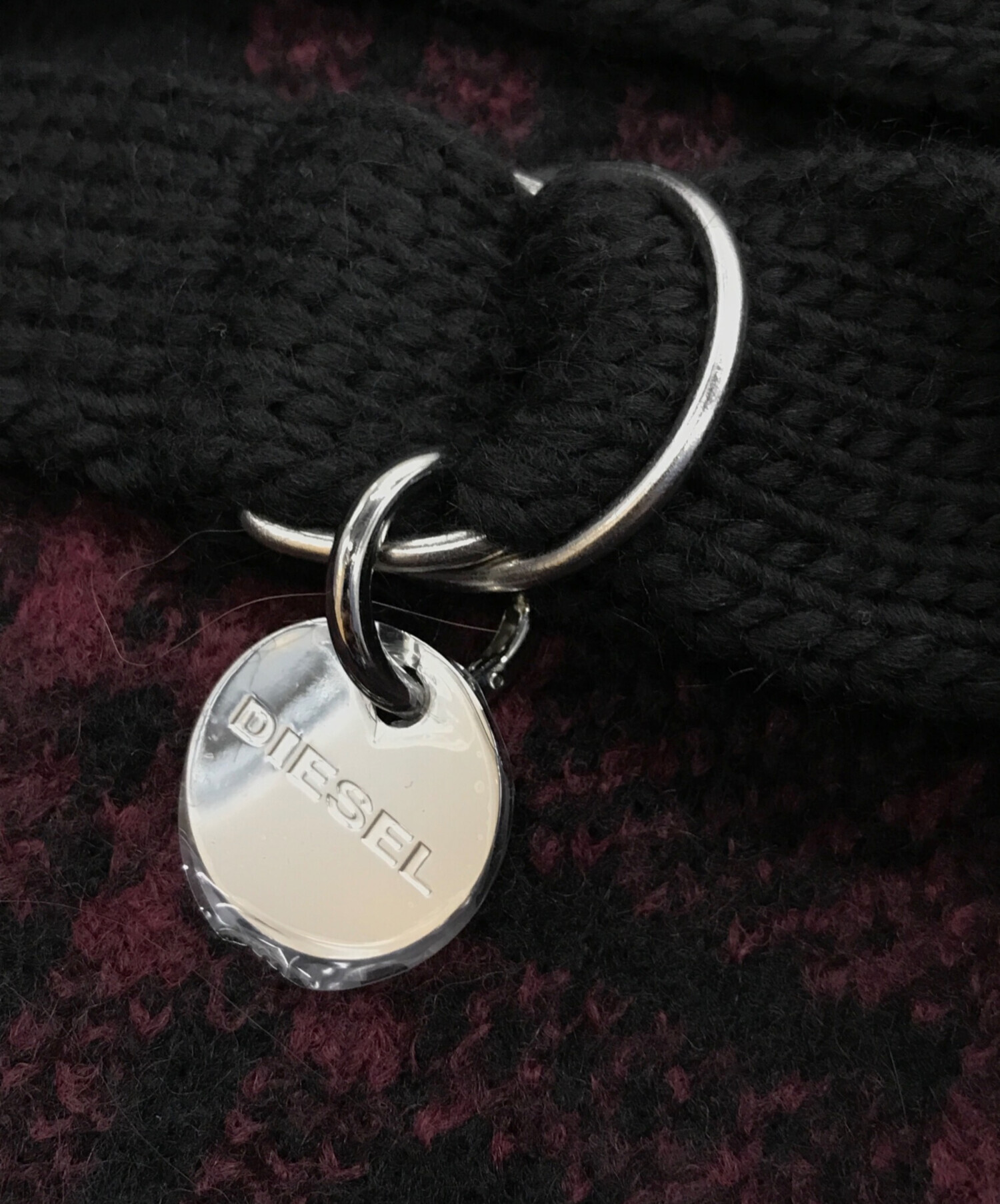 中古・古着通販】DIESEL (ディーゼル) ニットロングコート ボルドー 
