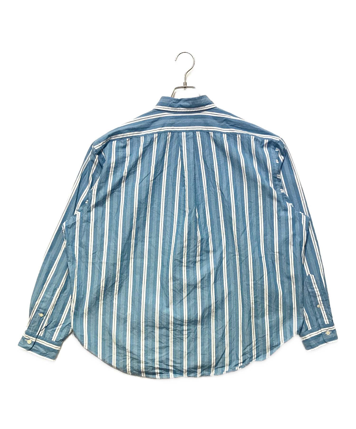 THE SHINZONE STRIPE DADDY SHIRT RS ネイビー 中古・古着通販】THE SHINZONE (ザ シンゾーン) STRIPE DADDY SHIRT