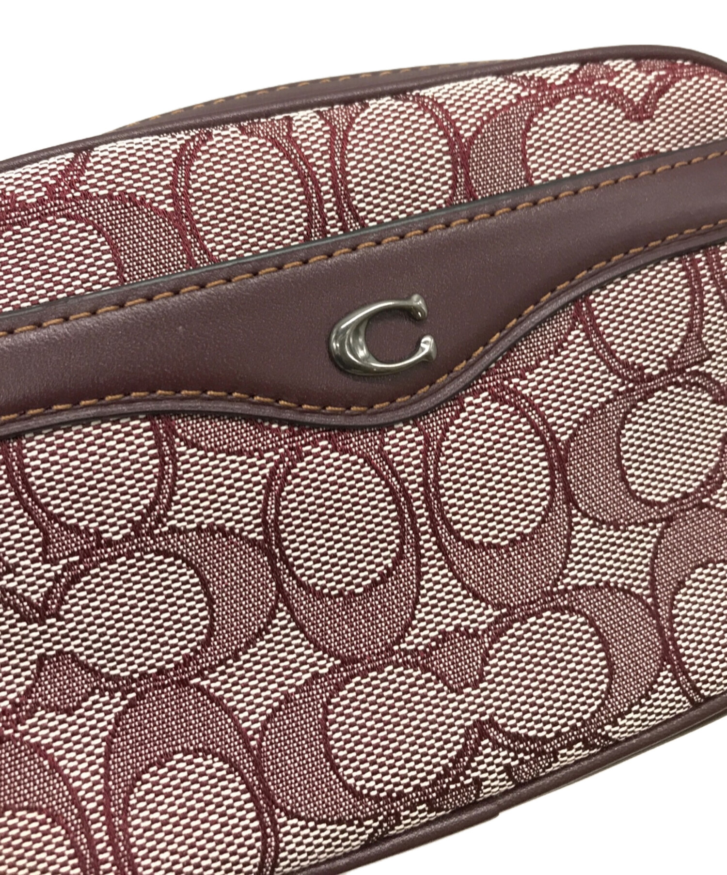 中古・古着通販】COACH (コーチ) 2WAYショルダーバッグ ボルドー