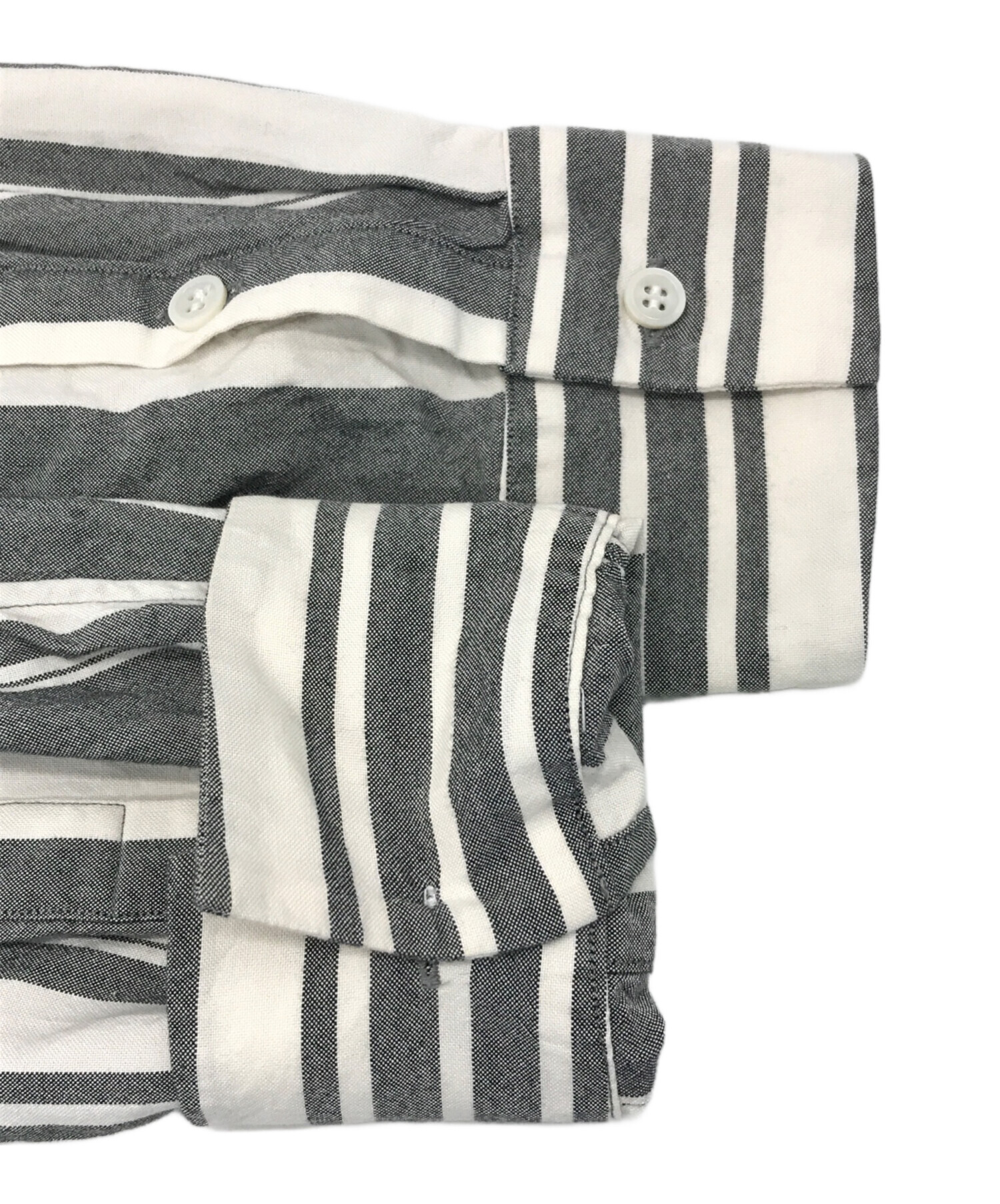 中古・古着通販】UNUSED (アンユーズド) ストライプシャツ グレー