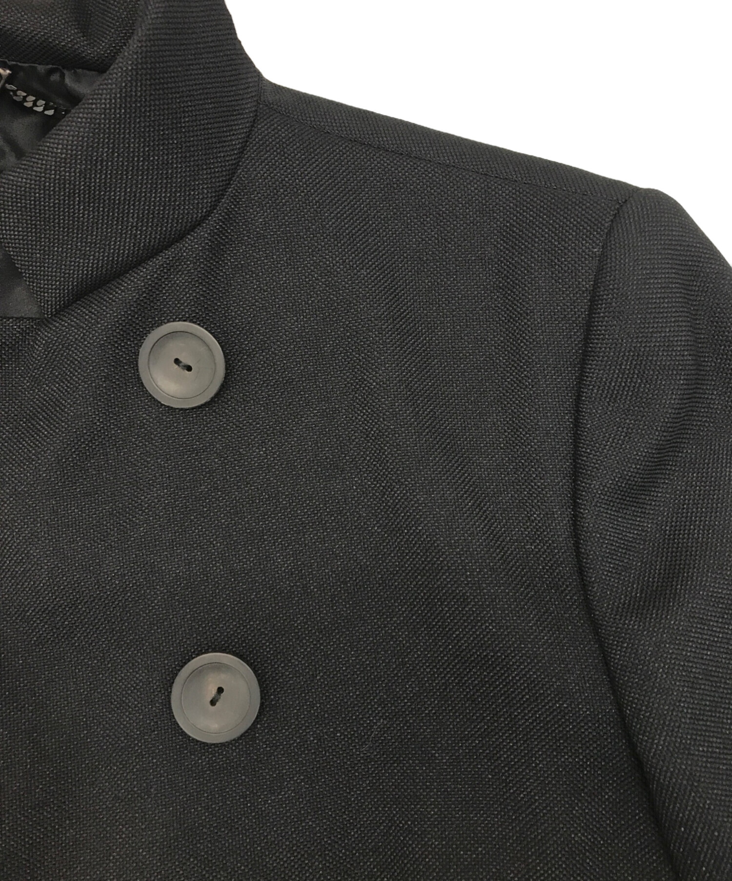 中古・古着通販】GUCCI (グッチ) ダブルコート ブラック サイズ:42（S