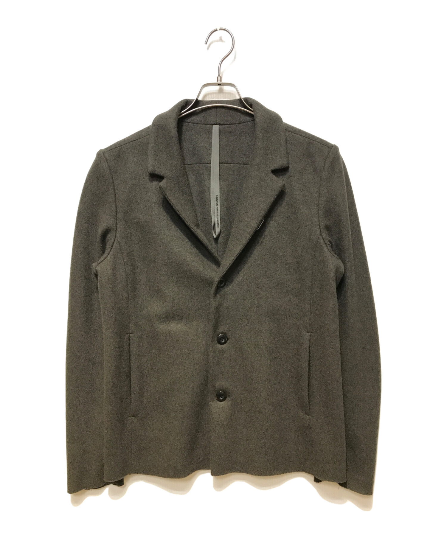 KAZUYUKI KUMAGAI カシミヤ混ニットフラノ3Bジャケット KAZUYUKI KUMAGAI カシミヤ混ニットフラノ3Bジャケット 中古・古着通販