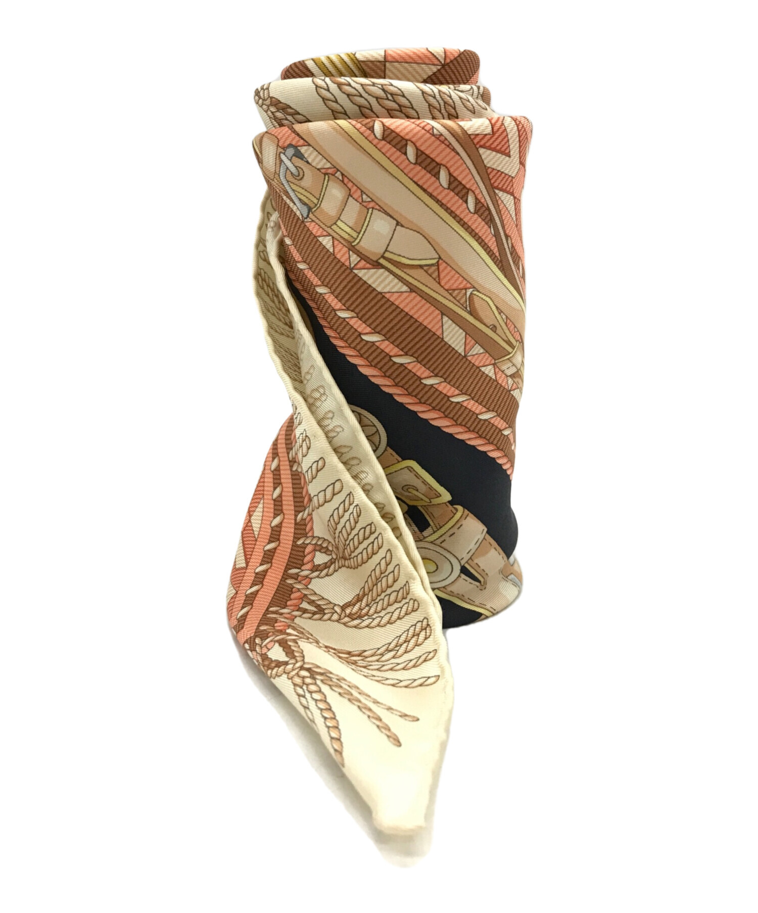 中古・古着通販】GUCCI (グッチ) シルクスカーフ ベージュ サイズ:下記 