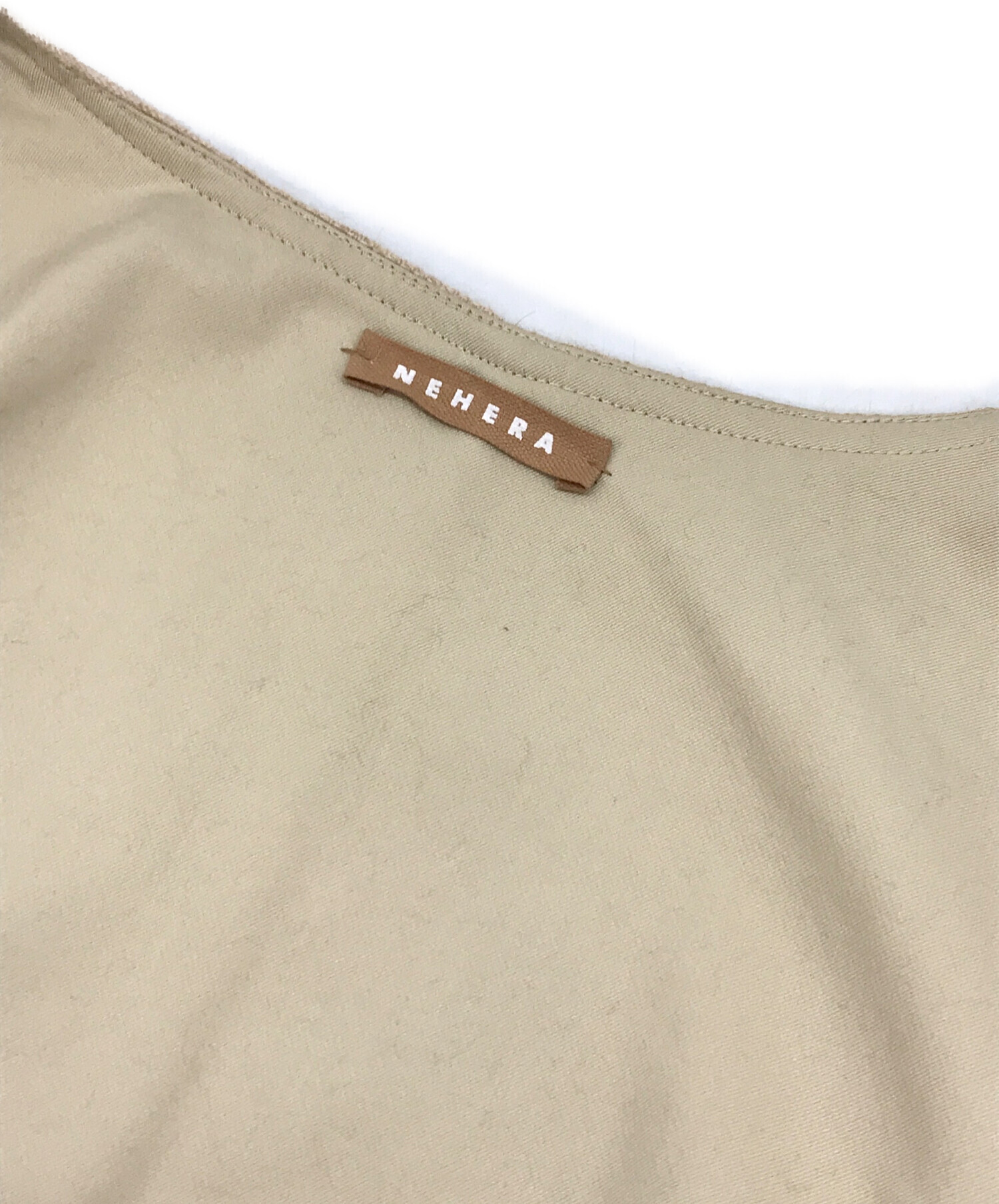 中古・古着通販】NEHERA (ネヘラ) ロングガウンコート ベージュ 中古・古着通販】NEHERA (ネヘラ) ロングガウンコート ベージュ