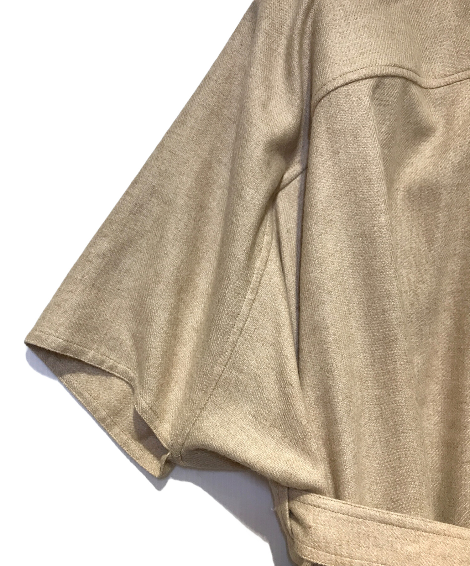 中古・古着通販】NEHERA (ネヘラ) ロングガウンコート ベージュ 中古・古着通販】NEHERA (ネヘラ) ロングガウンコート ベージュ