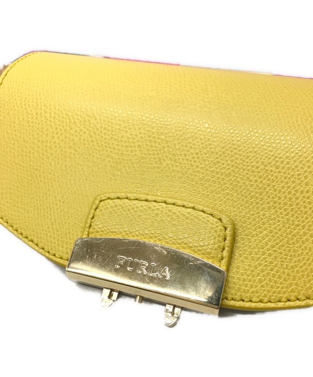 FURLA フルラ メトロポリス　レモンイエロー FURLA METROPOLIS MINI YELLOW CROSSBODY BAG | eBay