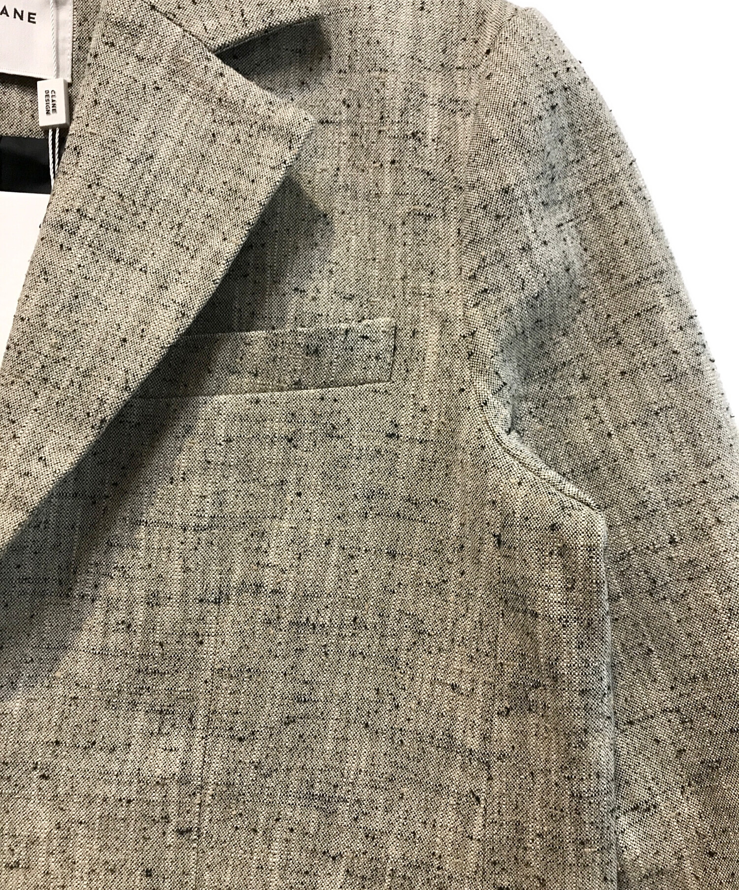 clane ドット柄 グレー テーラードジャケット セール】PEARL DOT JACKET（テーラードジャケット）｜CLANE（クラネ