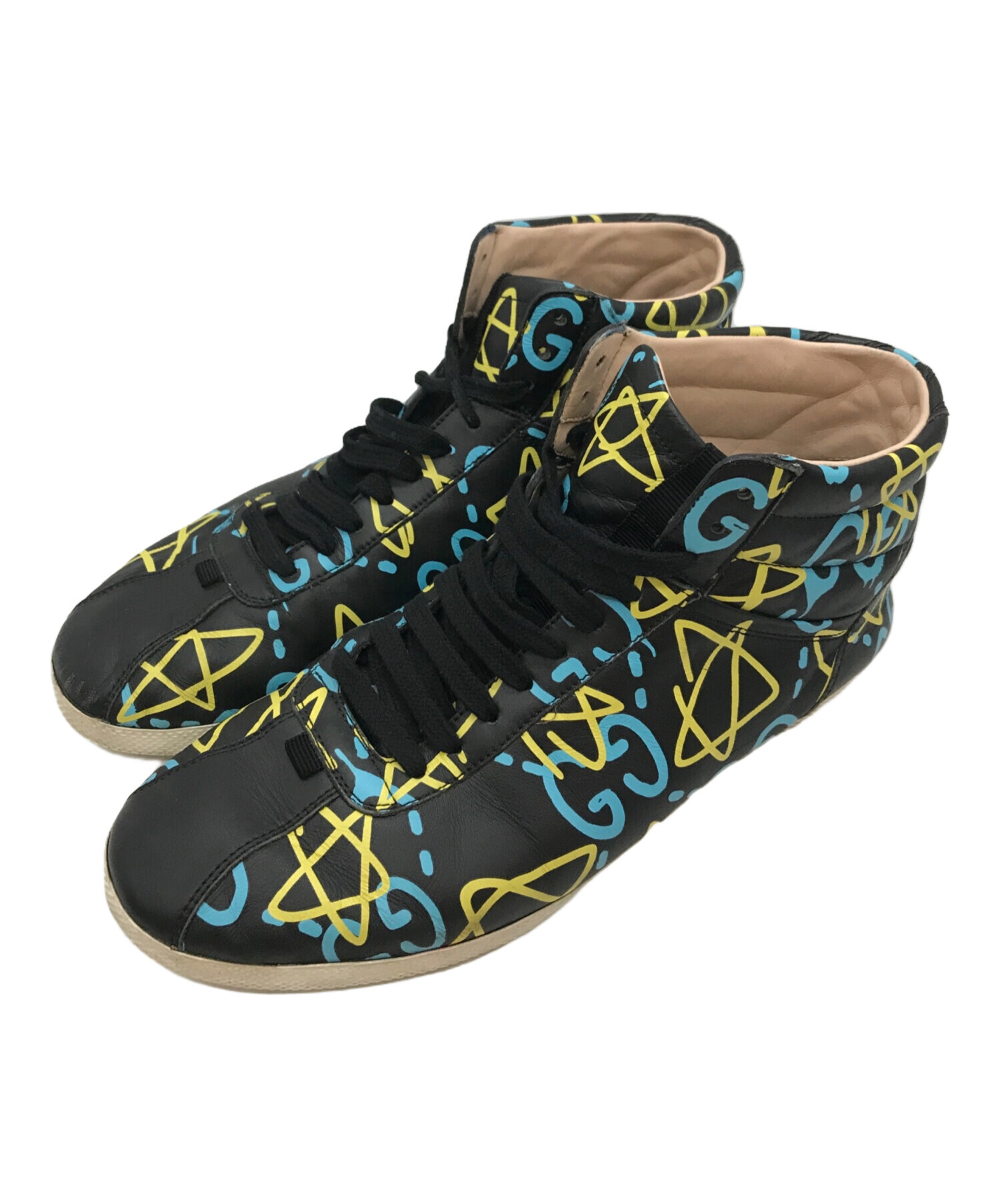 中古・古着通販】GUCCI (グッチ) ハイカットスニーカー ブルー 