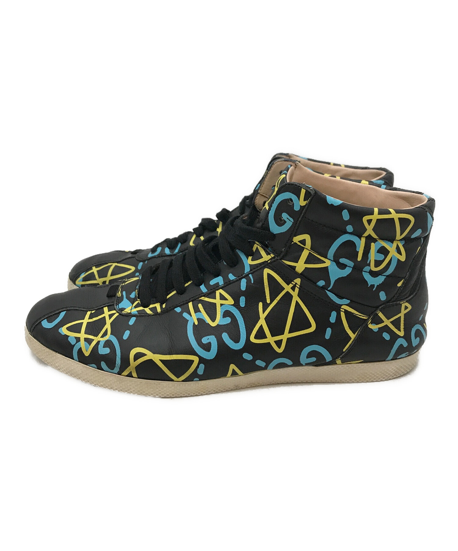 中古・古着通販】GUCCI (グッチ) ハイカットスニーカー ブルー 