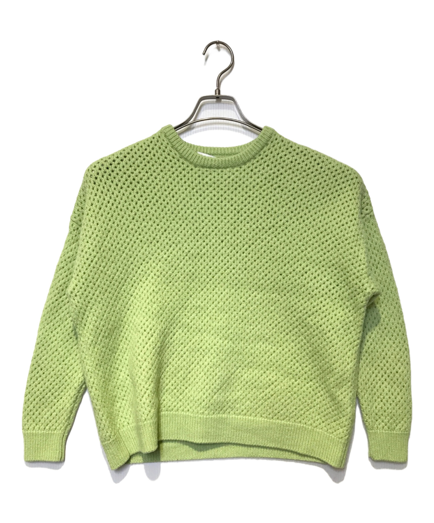 美品【TTT MSW】21aw Wool Pullover Knit グリーン 超美品 TTT MSW 21aw Wool Pullover Knit グリーン