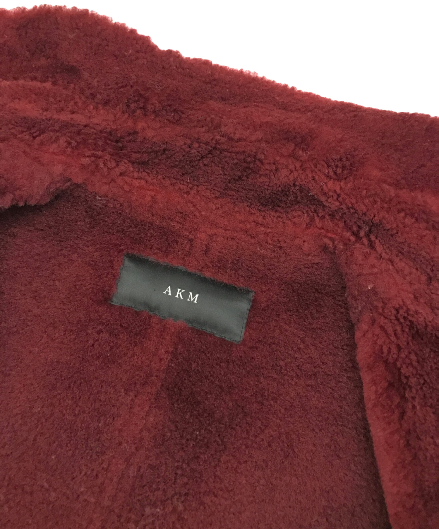 中古・古着通販】AKM (エーケーエム) ムートンジャケット レッド