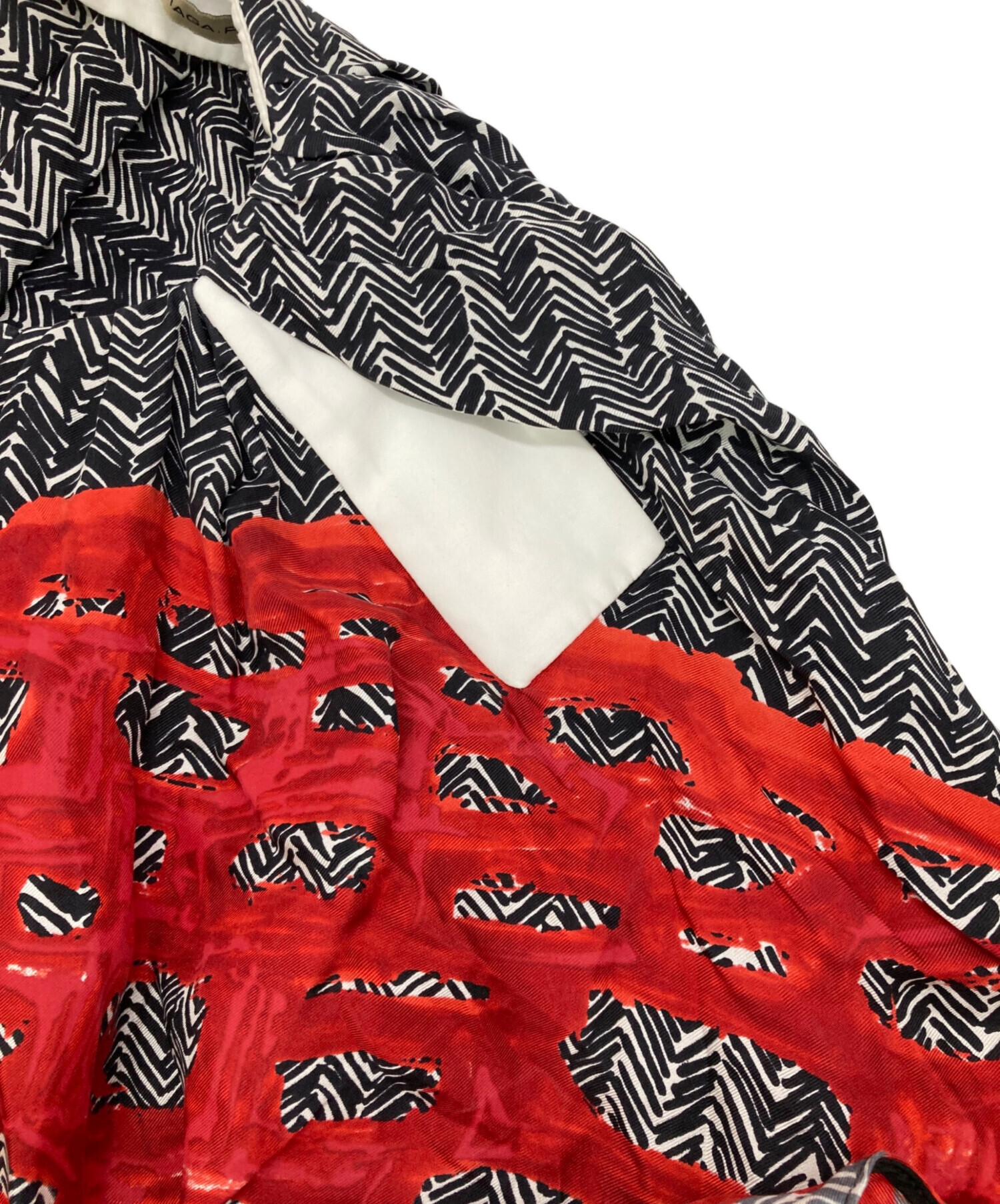 中古・古着通販】BALENCIAGA (バレンシアガ) シルクブラウス レッド 