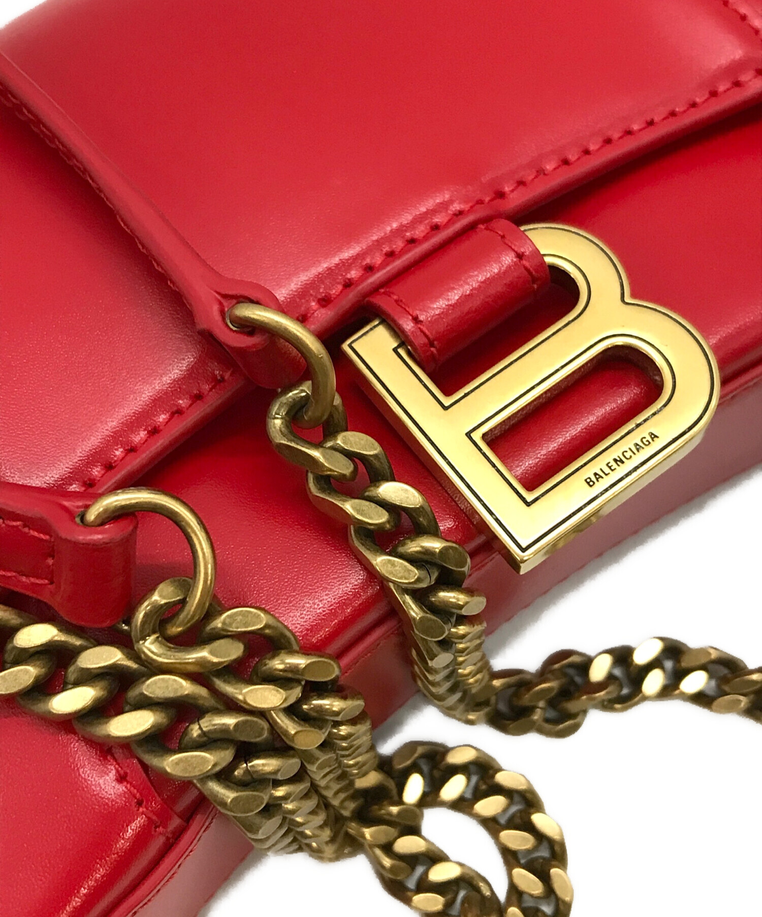 中古・古着通販】BALENCIAGA (バレンシアガ) HOURGLASS BAGS レッド 