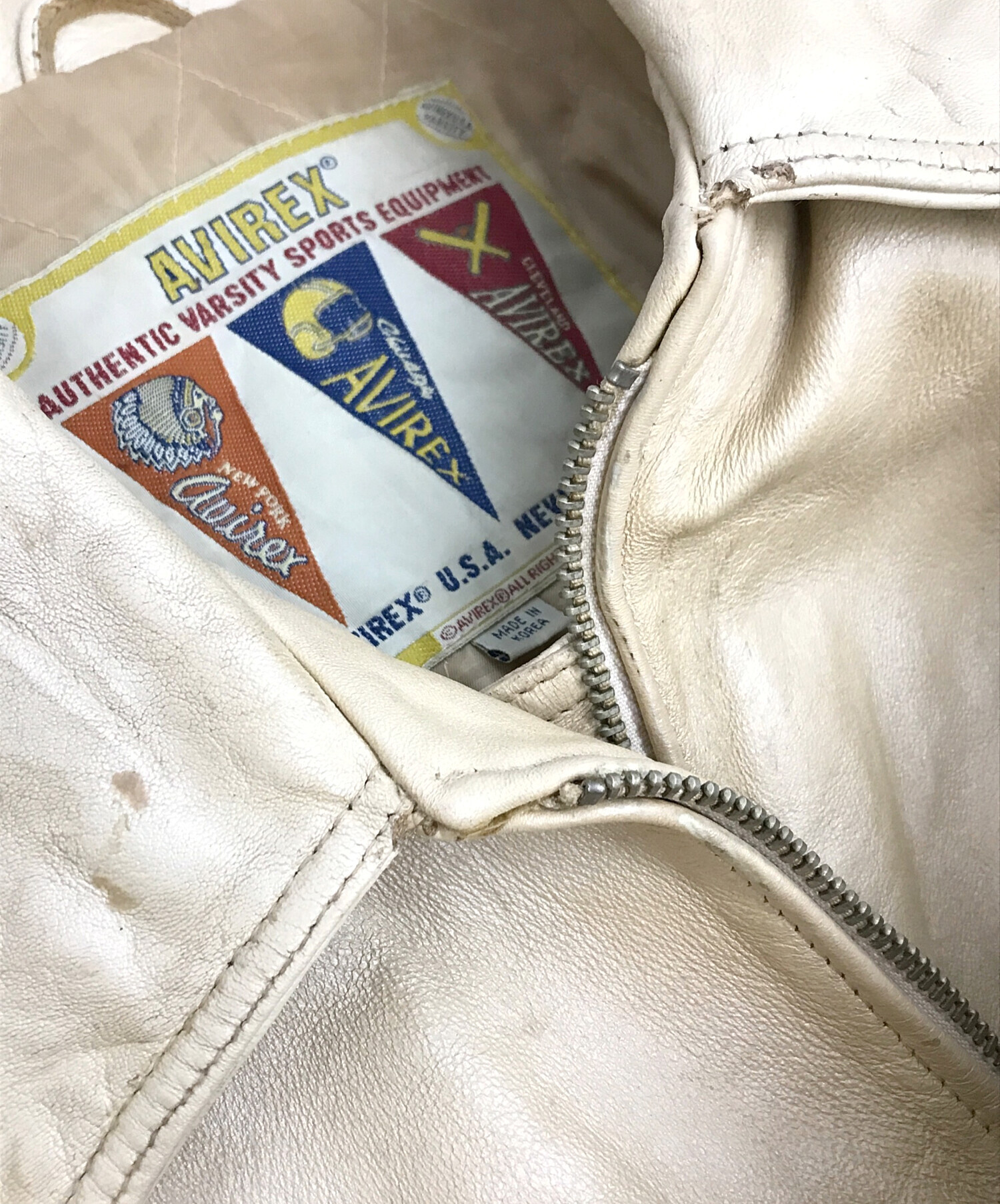 中古・古着通販】AVIREX (アヴィレックス) ［古着］ロゴレザー