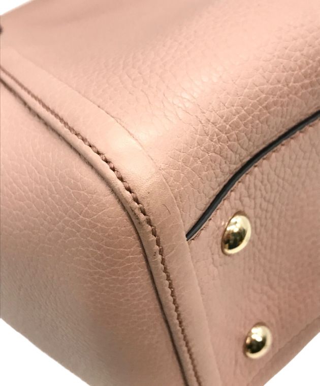 【未使用級】グッチ ソーホー カメラバッグ オーストリッチ レザー くすみピンク 中古・古着通販】GUCCI (グッチ) ソーホー 2WAYトートバッグ ピンク