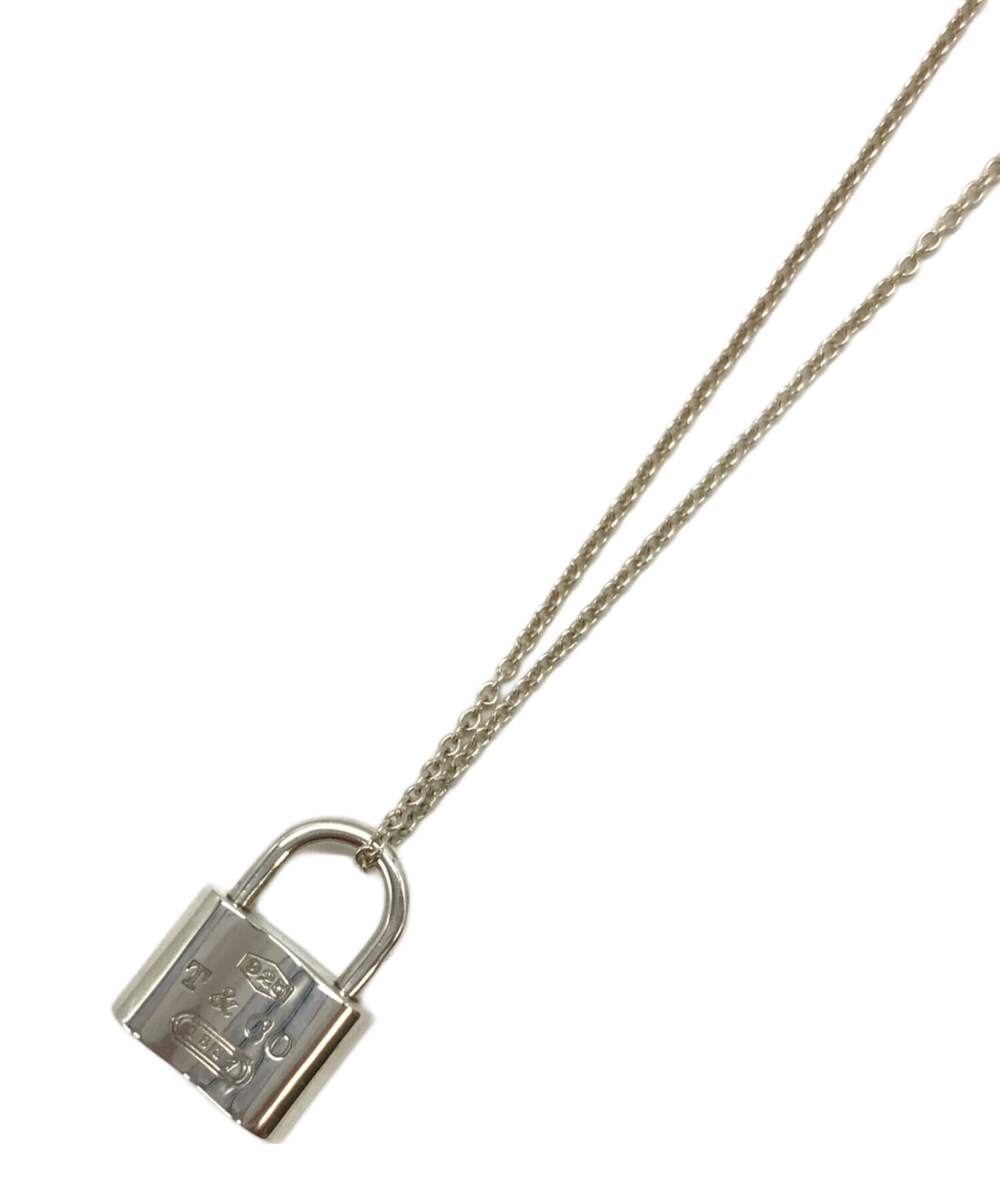 【美品 社外チェーン】TIFFANY&Co. カデナ ロック ネックレス Tiffany & Co. - 【美品 社外チェーン】TIFFANY&Co. カデナ ロック