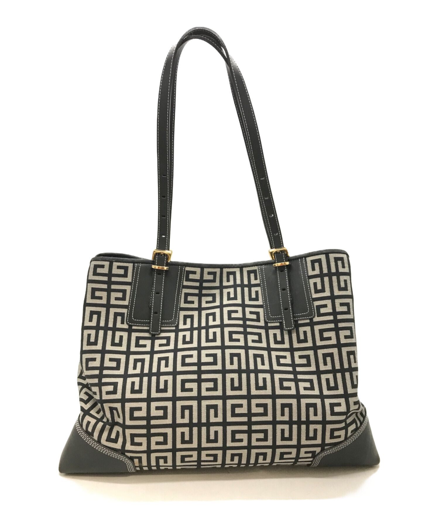 GIVENCHY ジバンシー ロゴ トートバッグ キャンバス レディース 中古