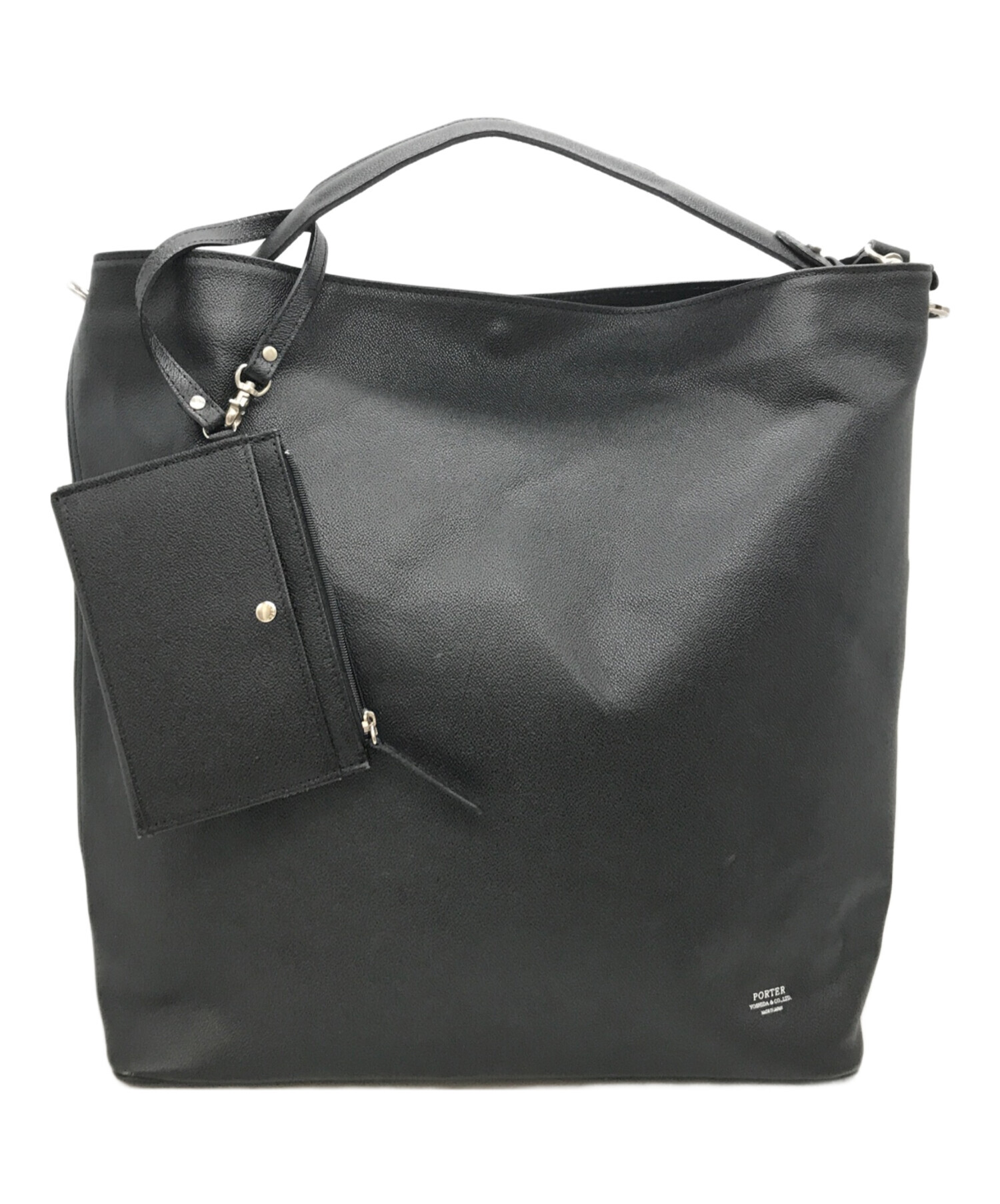 中古・古着通販】PORTER (ポーター) 2WAYレザーショルダーバッグ 