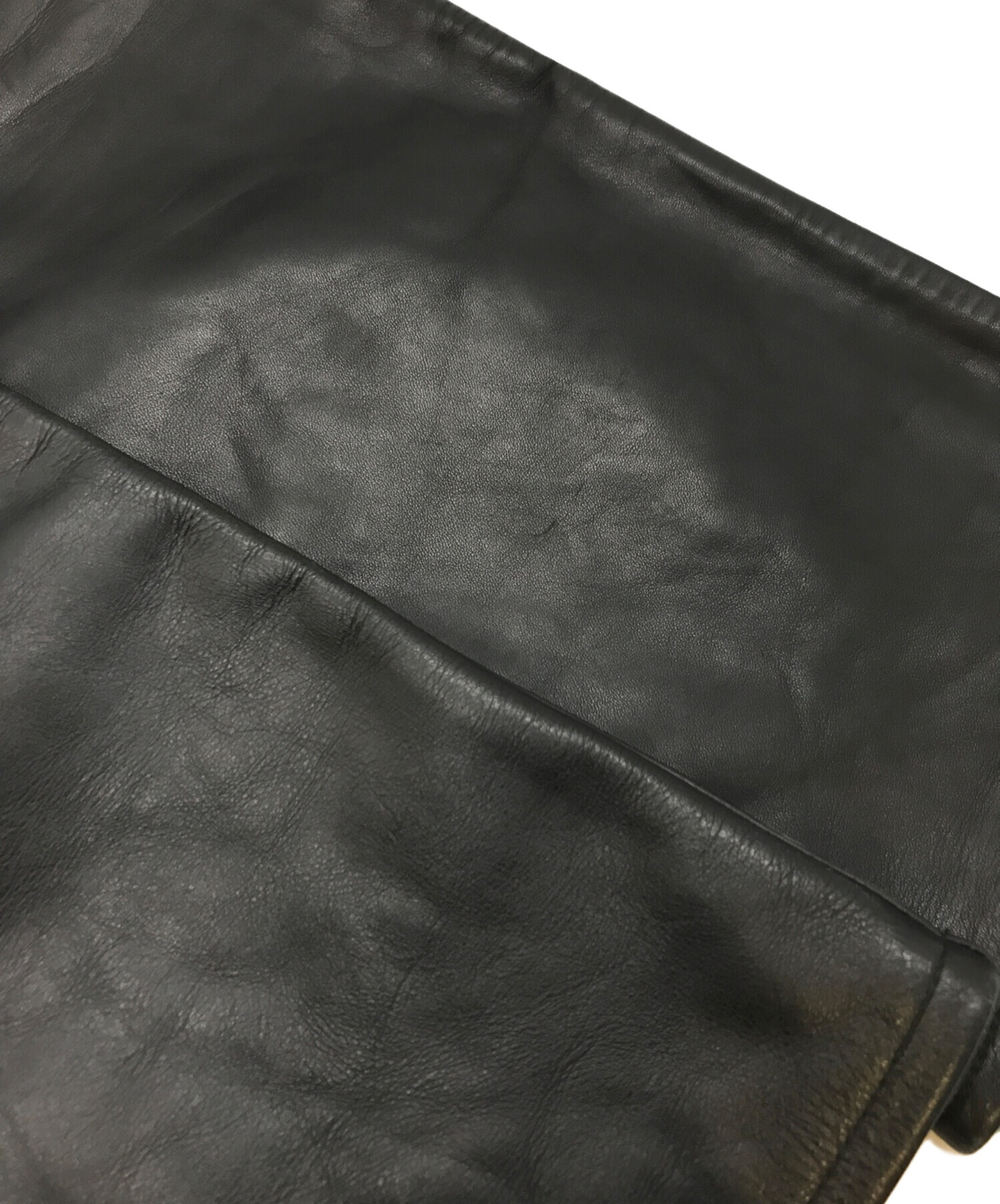 中古・古着通販】LEVI'S (リーバイス) レザーパンツ ブラック サイズ