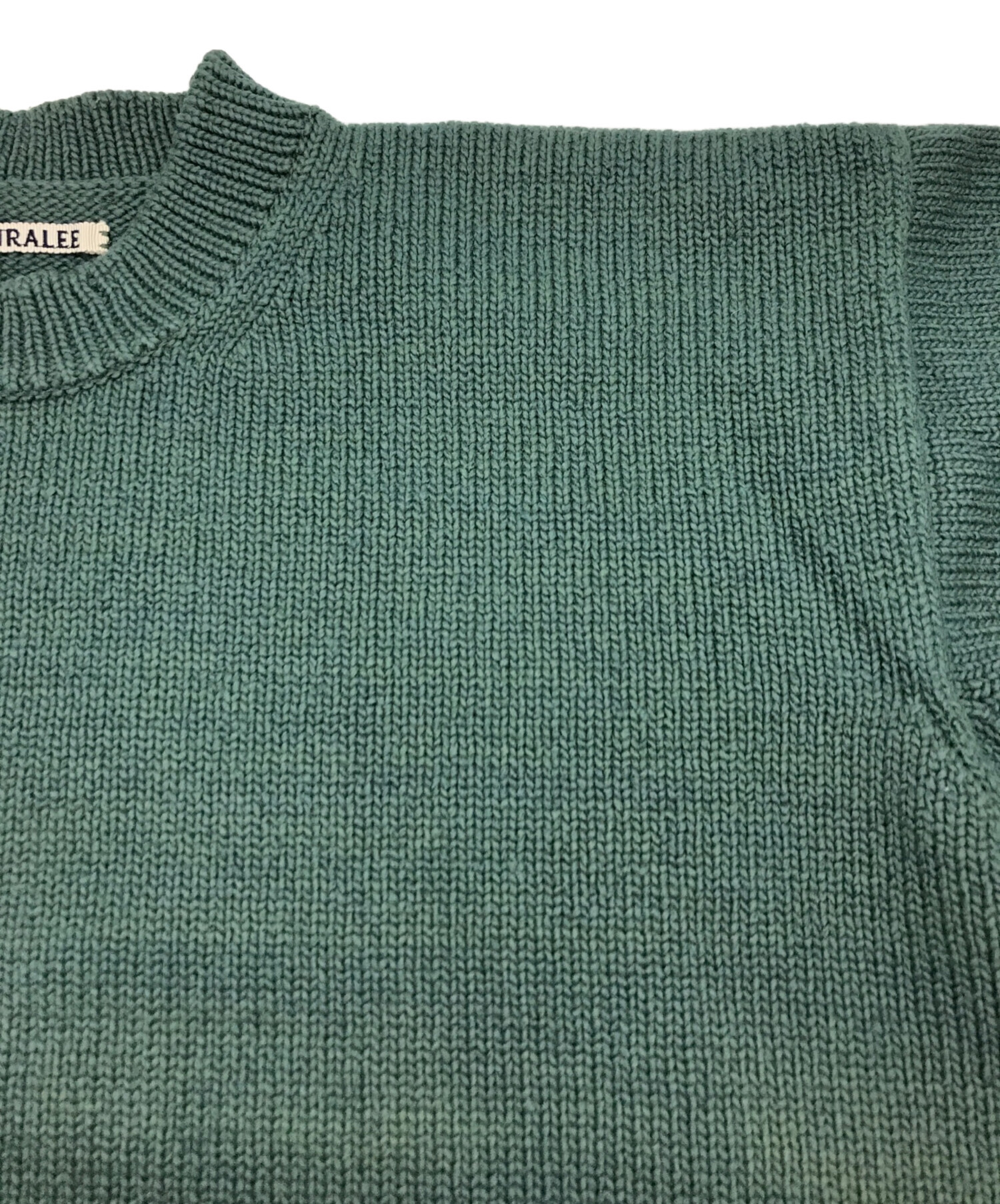 名作 オーラリー UNEVEN WOOL CORD KNIT グリーン系 4 名作 オーラリー UNEVEN WOOL CORD KNIT グリーン系 4 - メルカリ