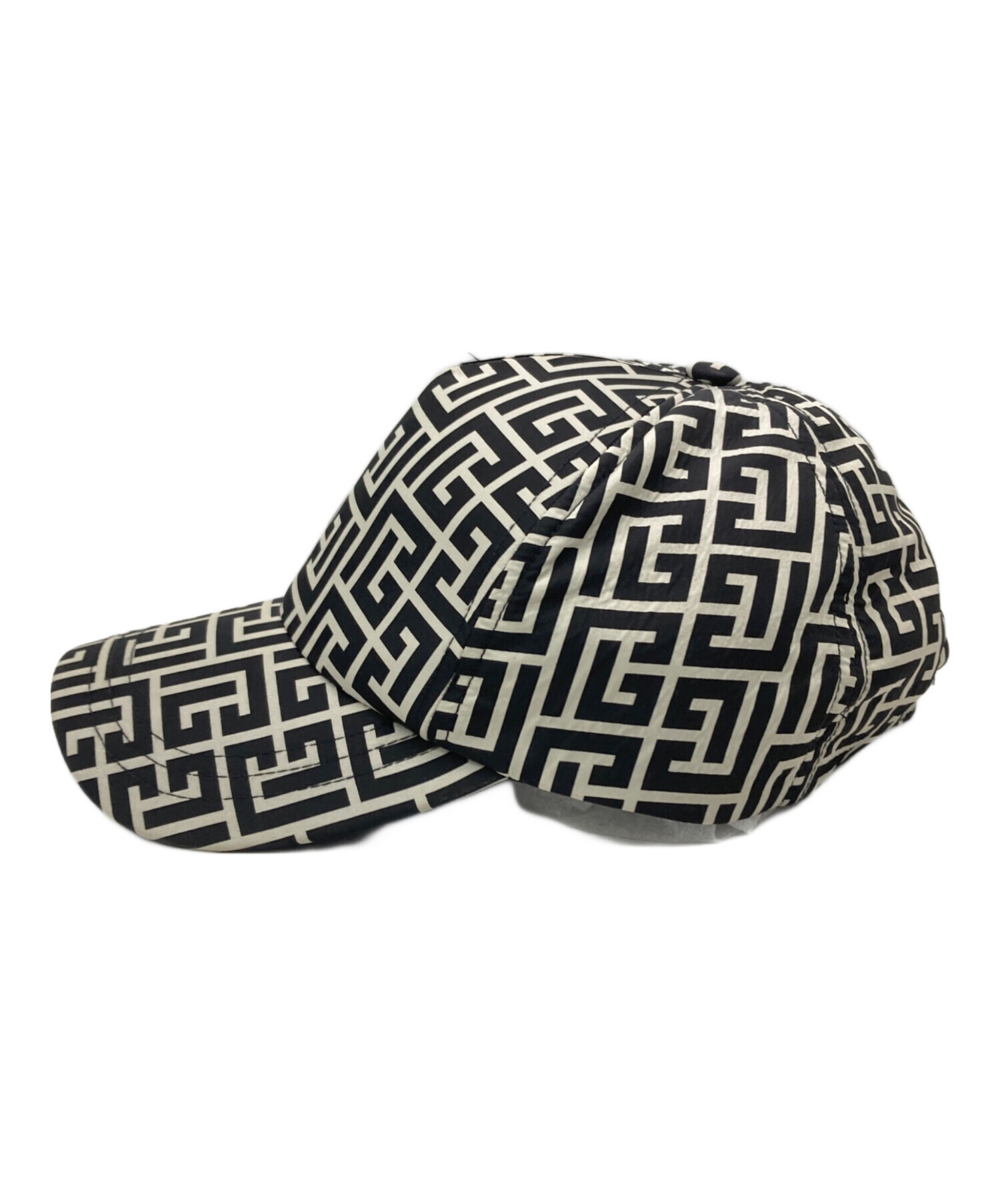 BALMAIN バルマン　美品　正規品 中古・古着通販】BALMAIN (バルマン) モノグラムキャップ ブラック