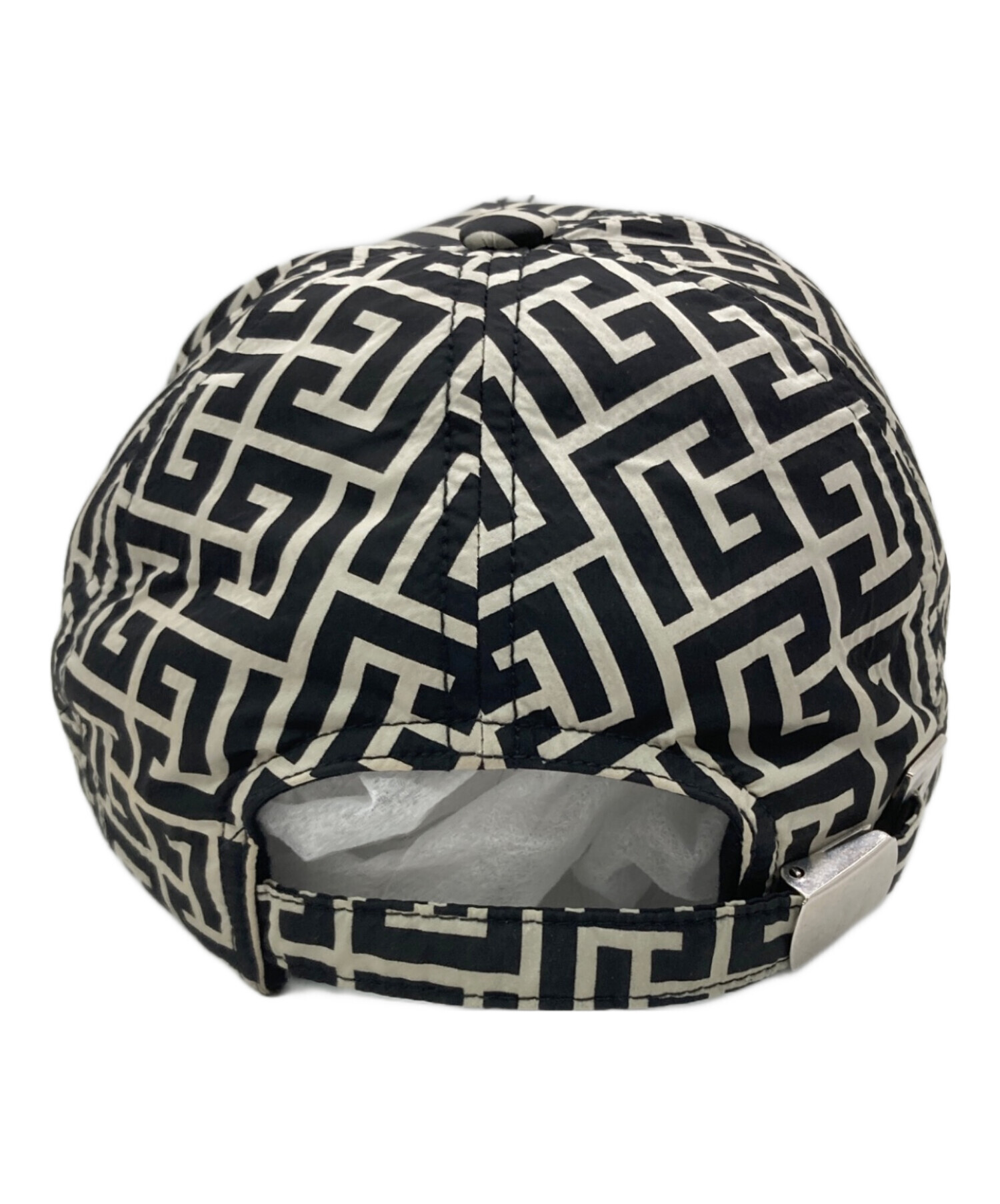 中古・古着通販】BALMAIN (バルマン) モノグラムキャップ ブラック