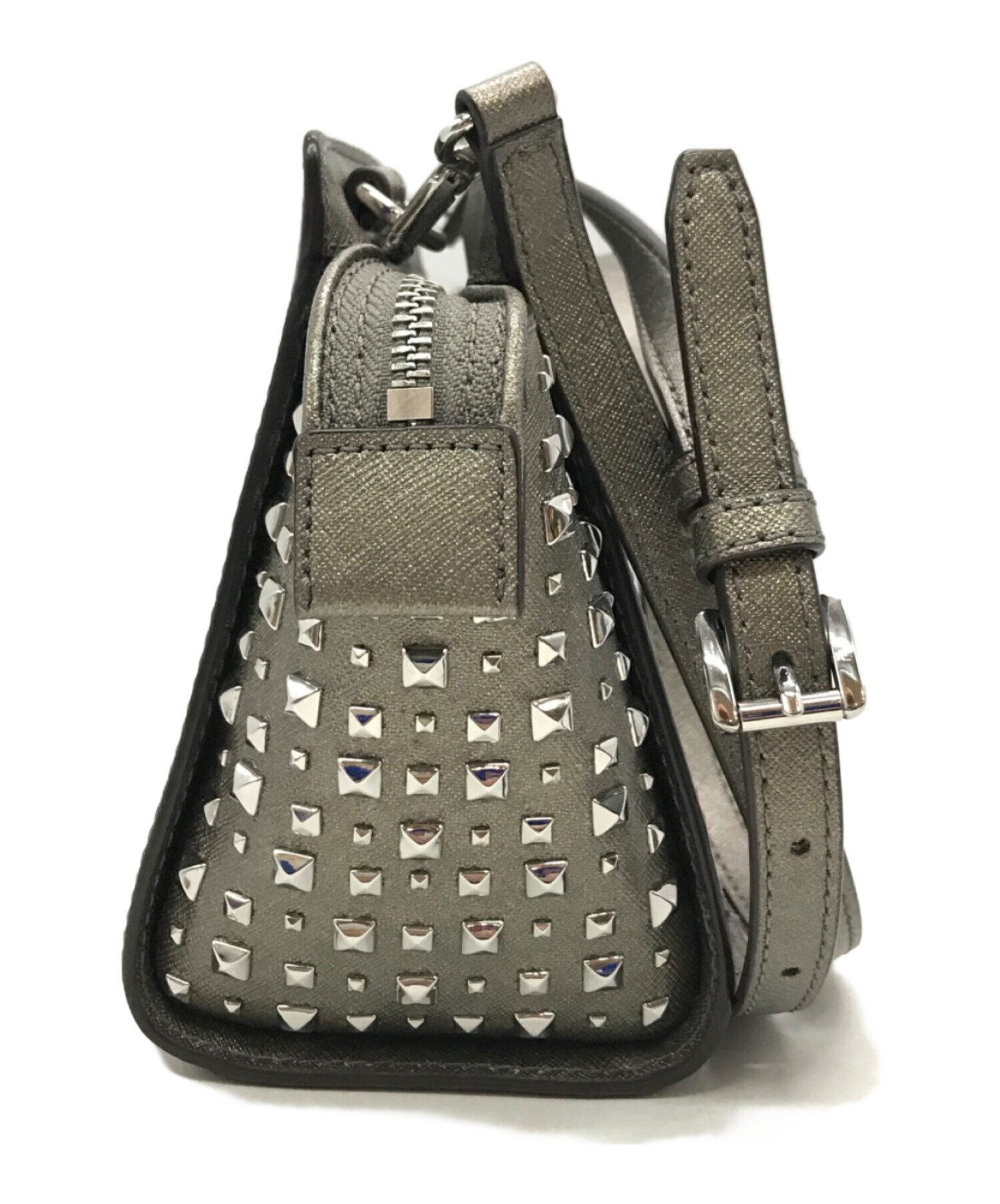 MICHAEL KORS スタッズ付きショルダーバッグ グレー 【公式通販】