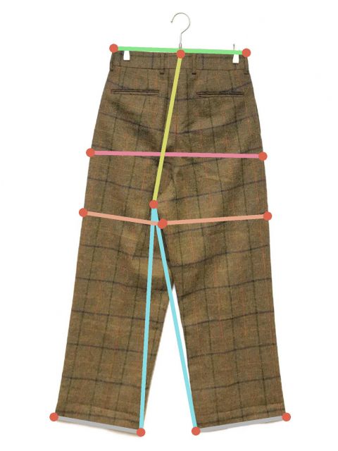 中古・古着通販】NEAT (ニート) ツイードパンツ ブラウン サイズ:下記