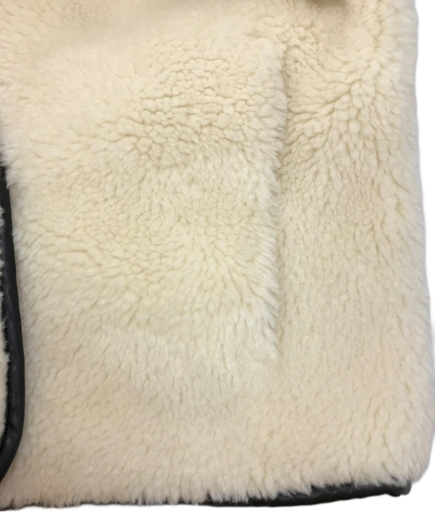 中古・古着通販】AKTE (アクテ) ボアミドルブルゾン ホワイト サイズ