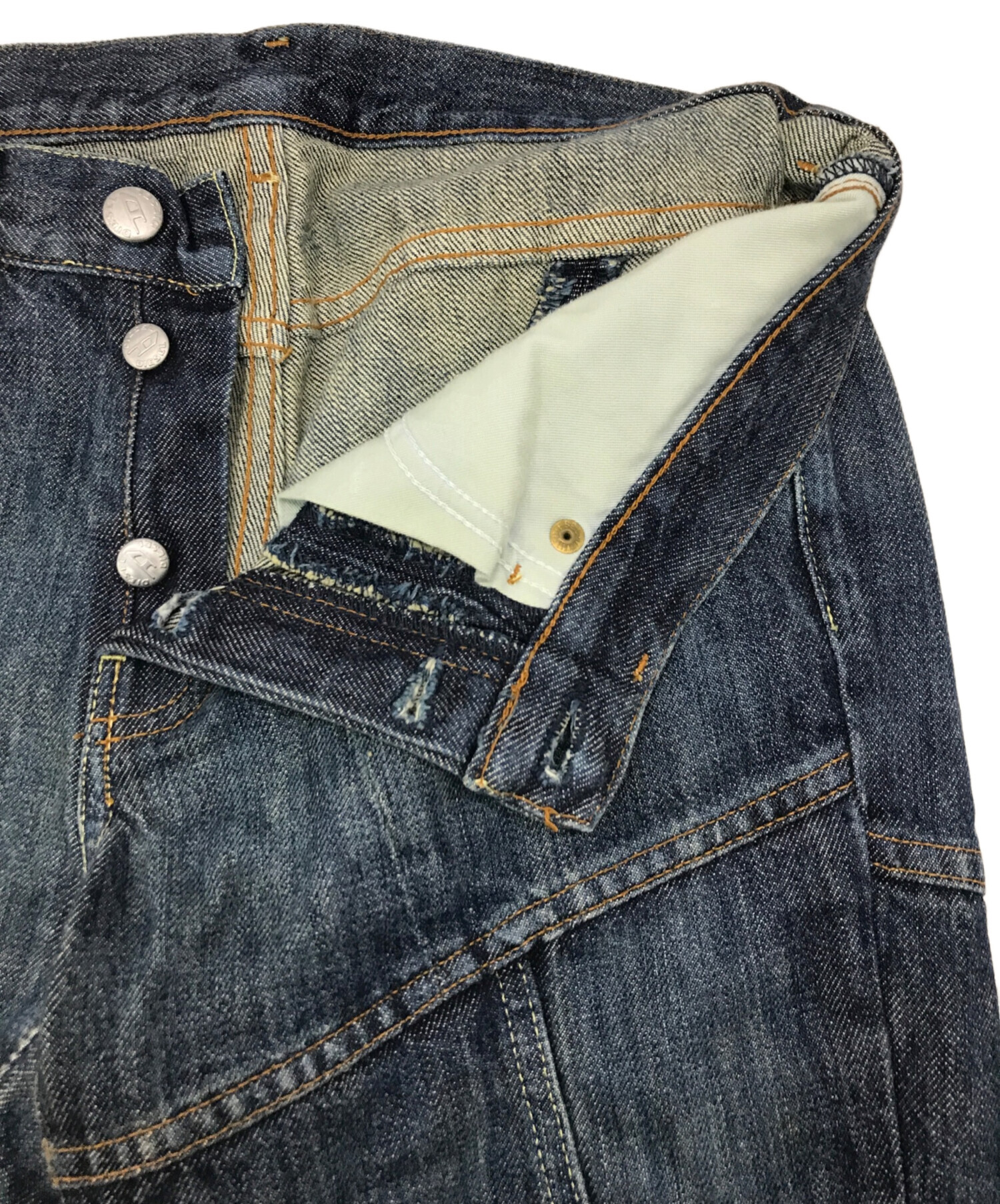 中古・古着通販】DIESEL (ディーゼル) パッチワークフレアデニムパンツ 