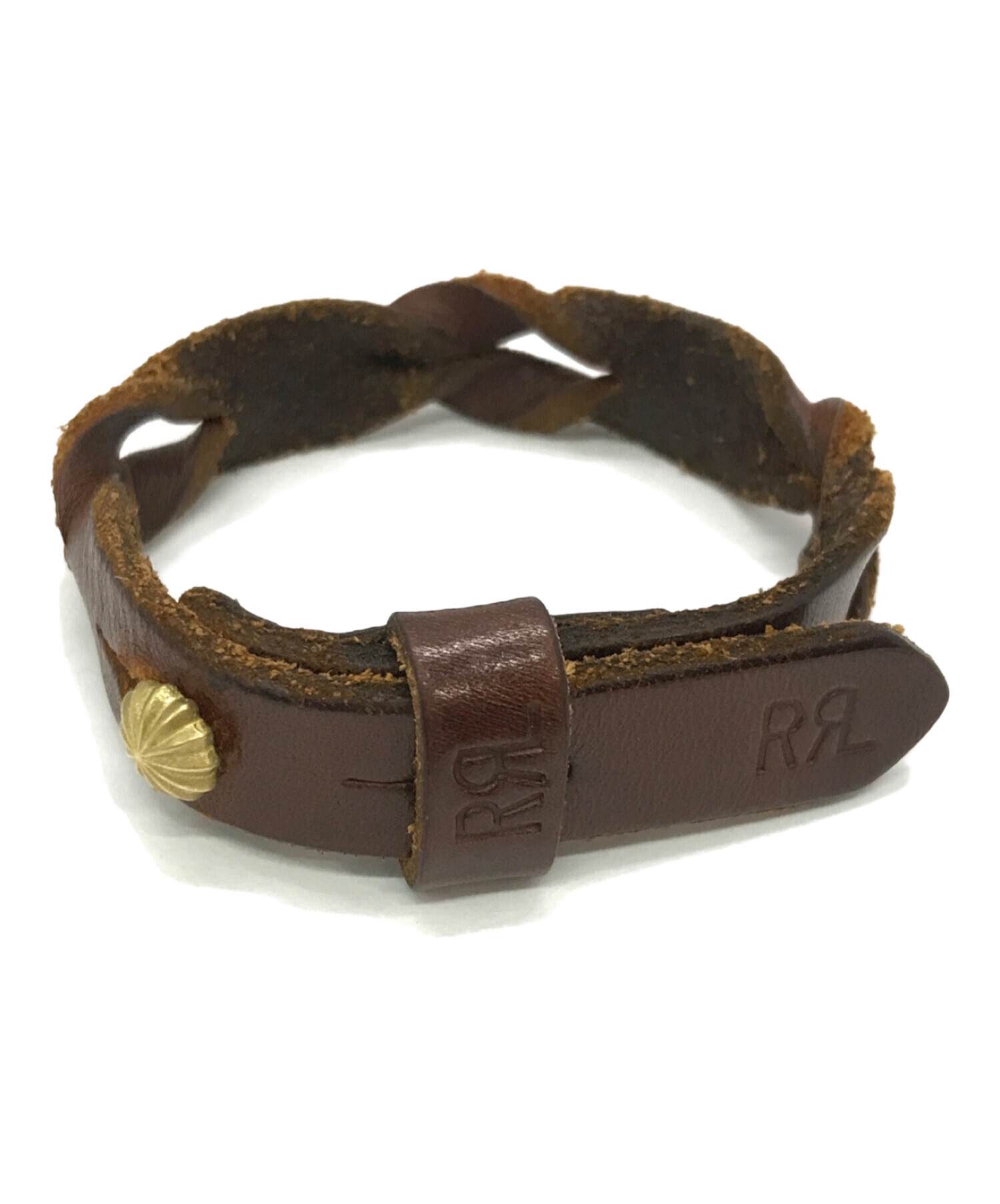 中古・古着通販】RRL (ダブルアールエル) レザーバングル ブラウン