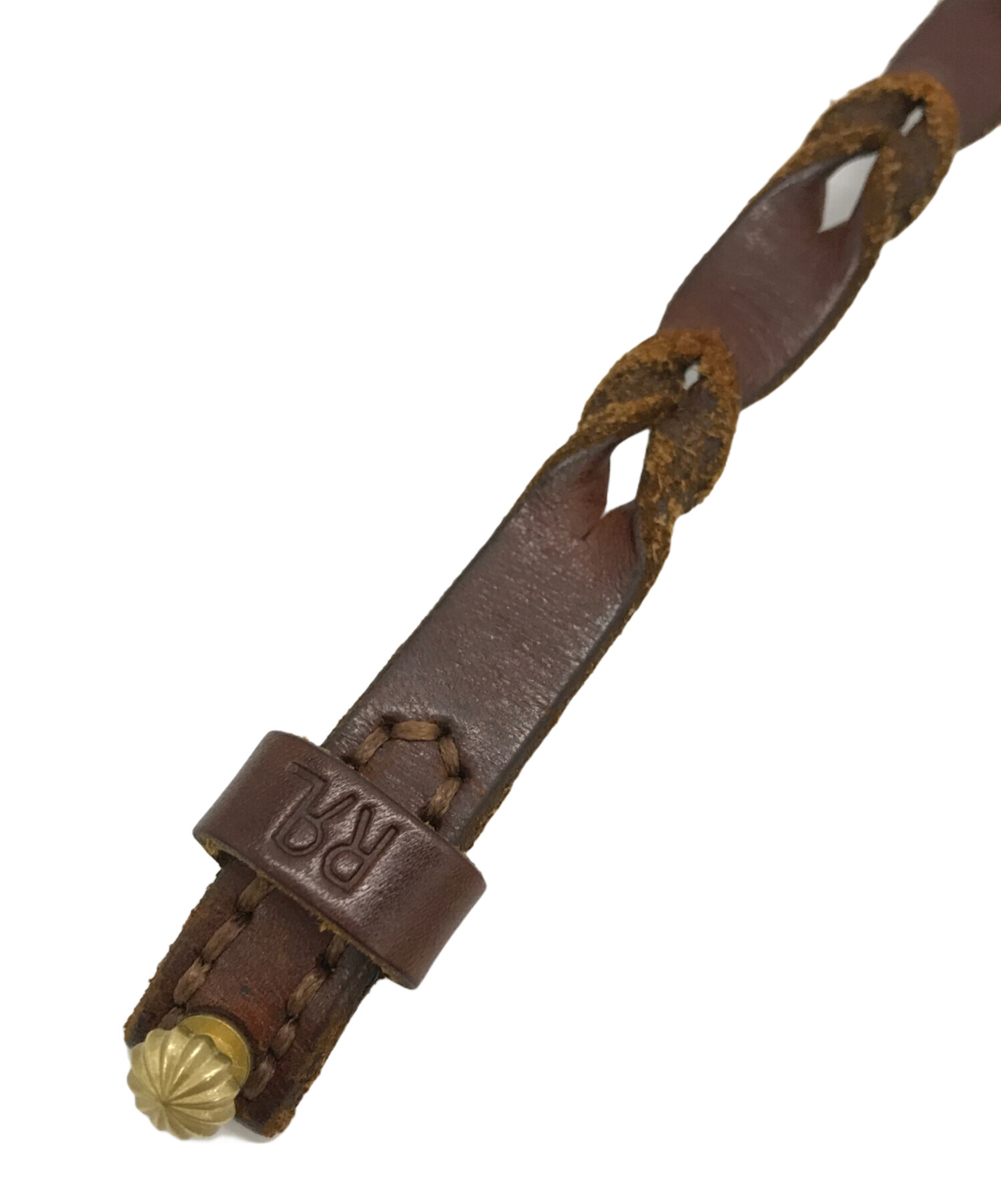 中古・古着通販】RRL (ダブルアールエル) レザーバングル ブラウン