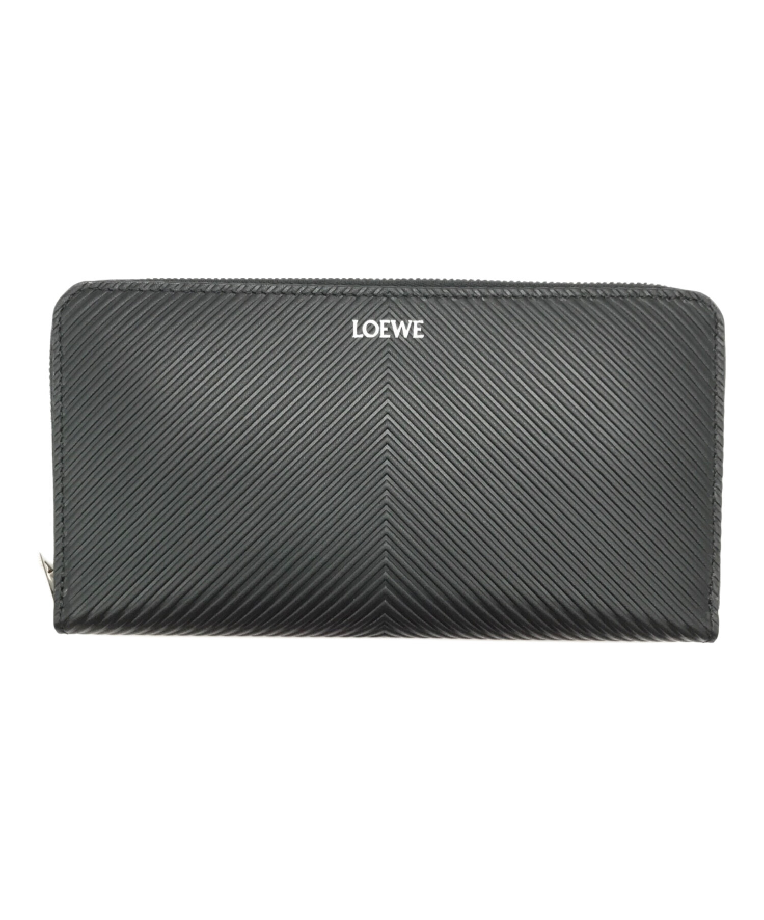中古・古着通販】LOEWE (ロエベ) ジップアラウンドウォレット ブラック