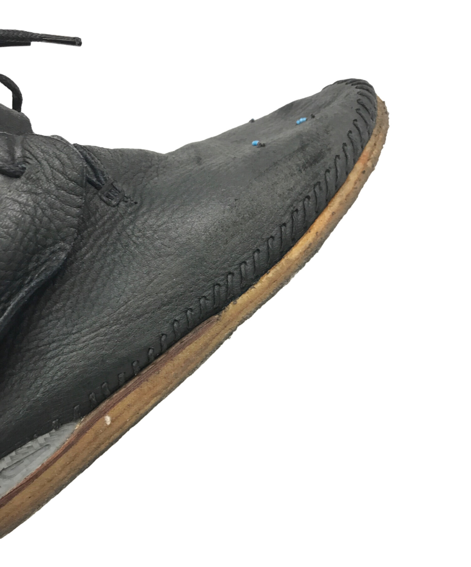 中古・古着通販】VISVIM (ビズビム) レザーモカシンシューズ ブラック