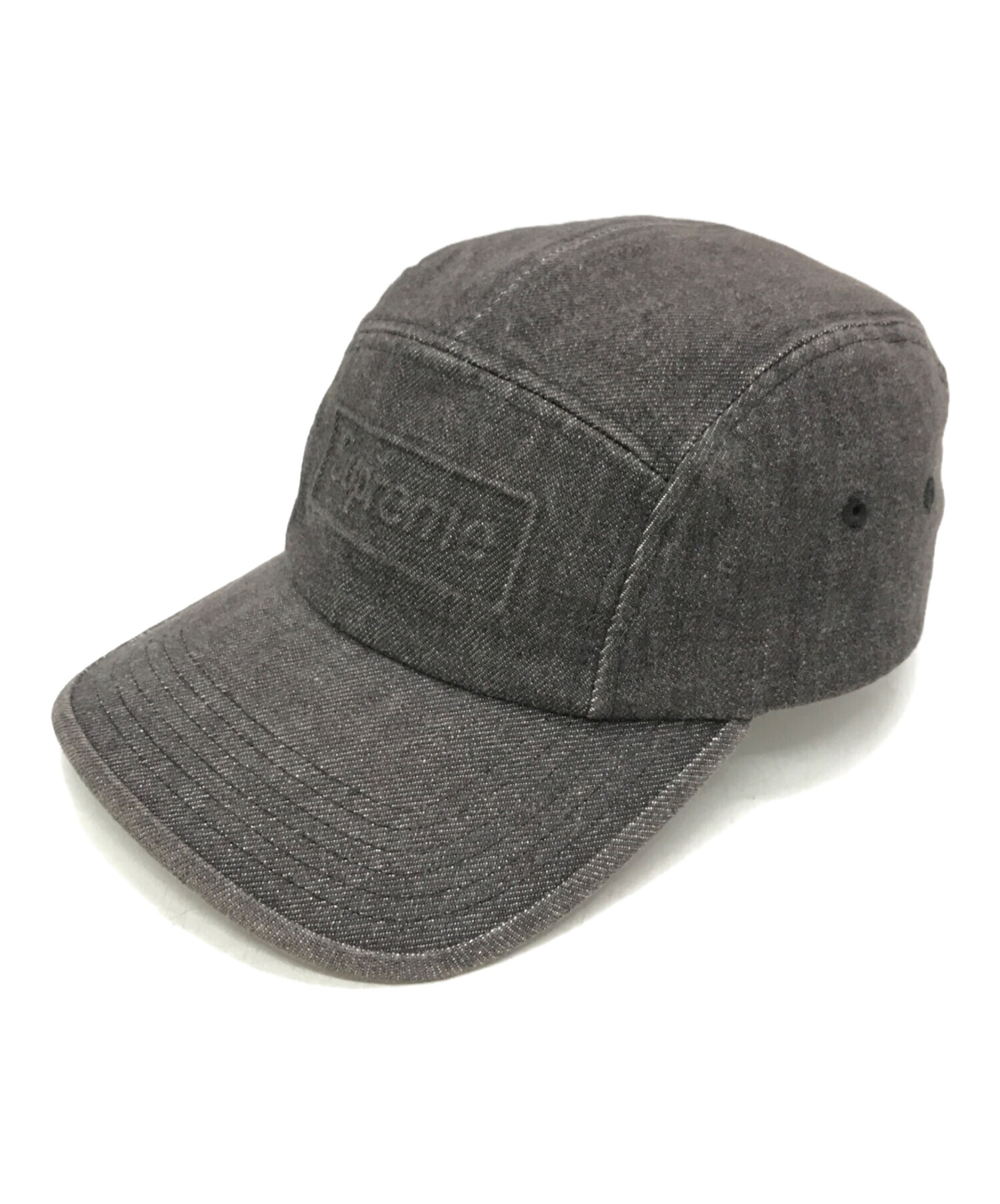 美品Supreme ダークグレー デニムキャップ Supreme グレー デニムキャップ - メルカリ