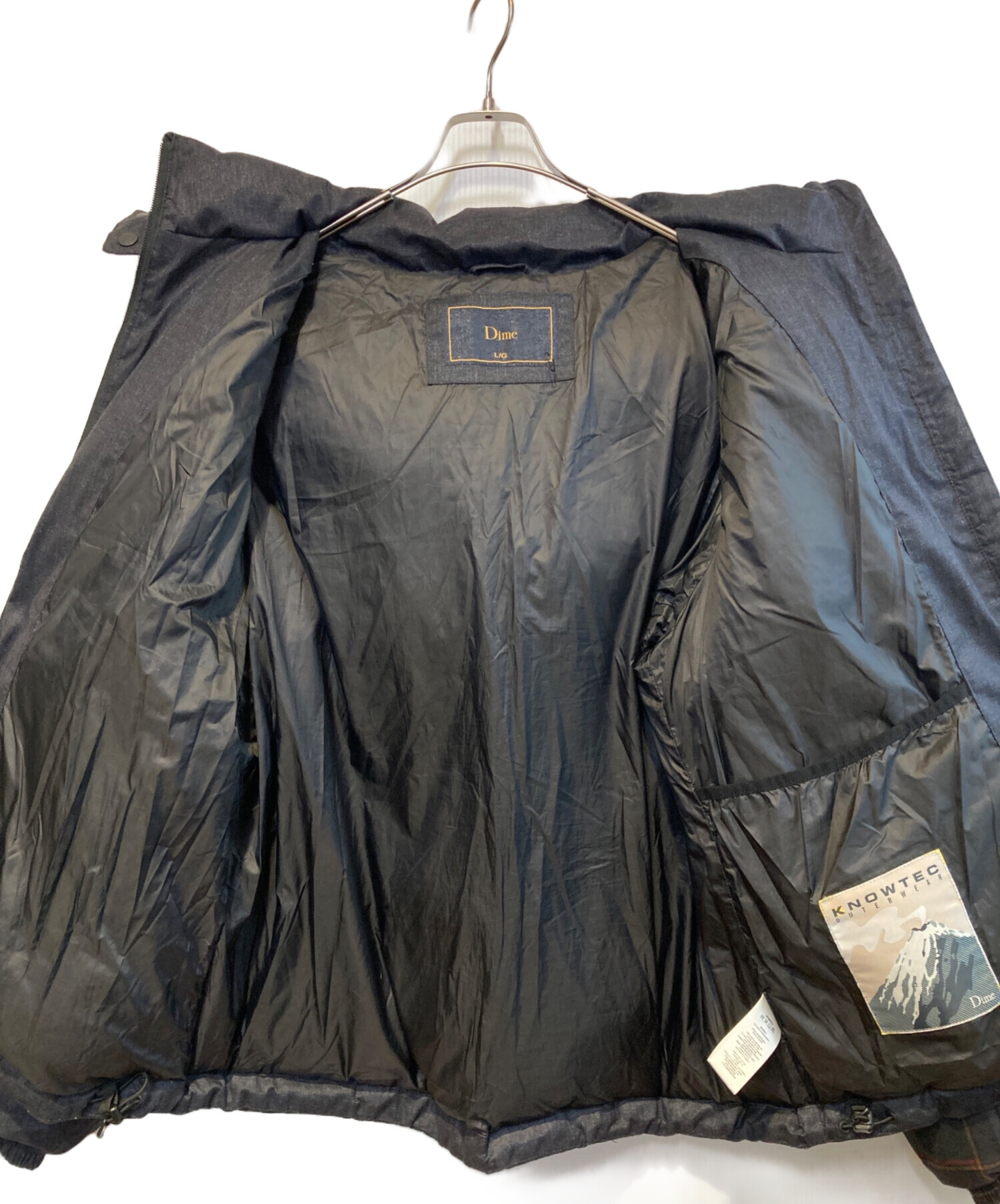 中古・古着通販】Dime (ダイム) Premium Tweed Puffer グレー サイズ:L 