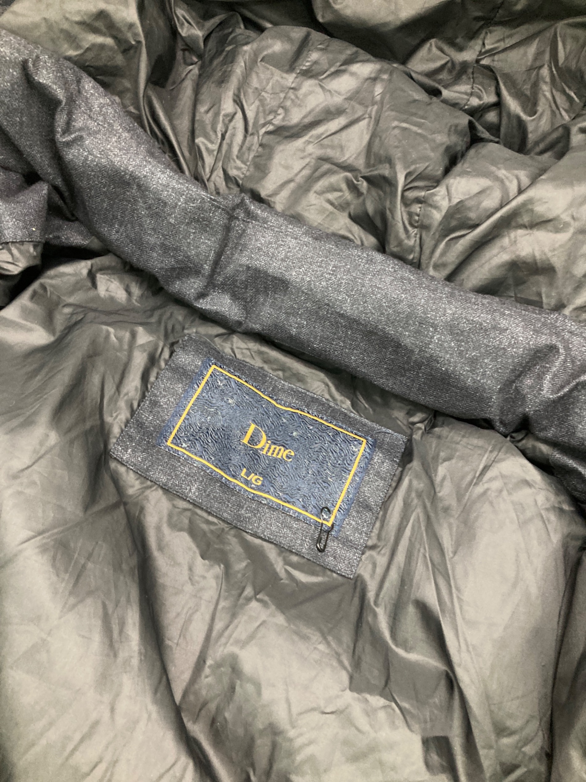 中古・古着通販】Dime (ダイム) Premium Tweed Puffer グレー サイズ:L 