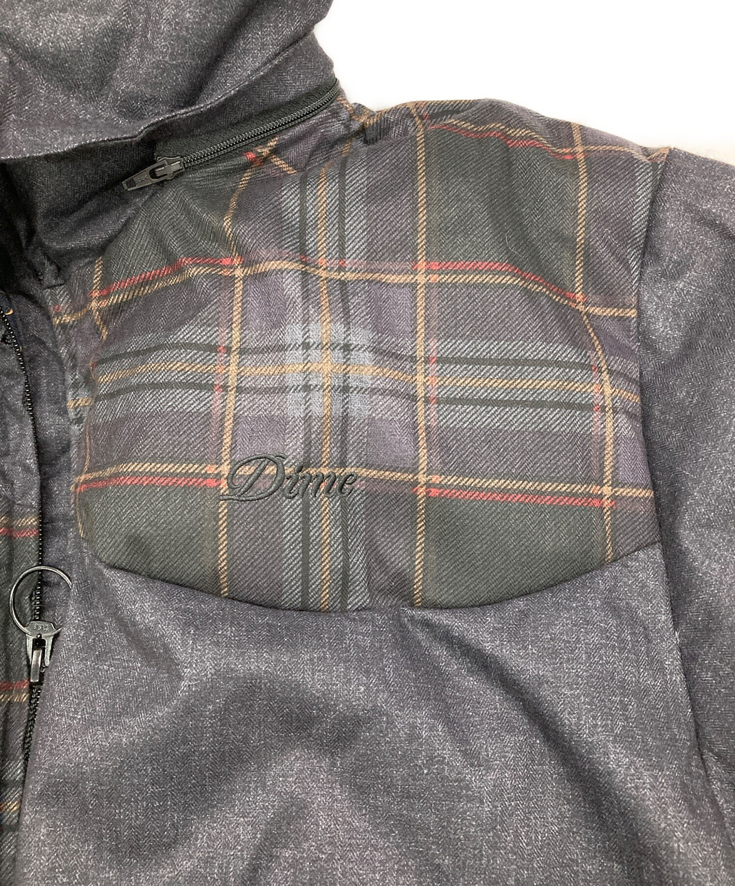 中古・古着通販】Dime (ダイム) Premium Tweed Puffer グレー サイズ:L 