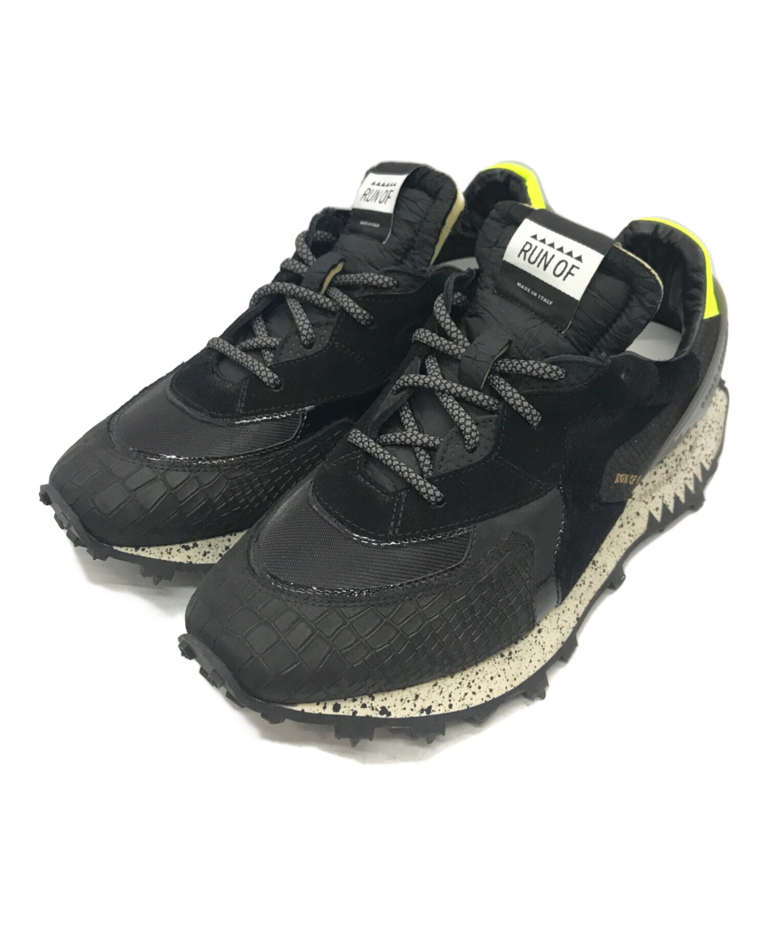 中古・古着通販】RUN OF (ランオブ) ローカットスニーカー ブラック 