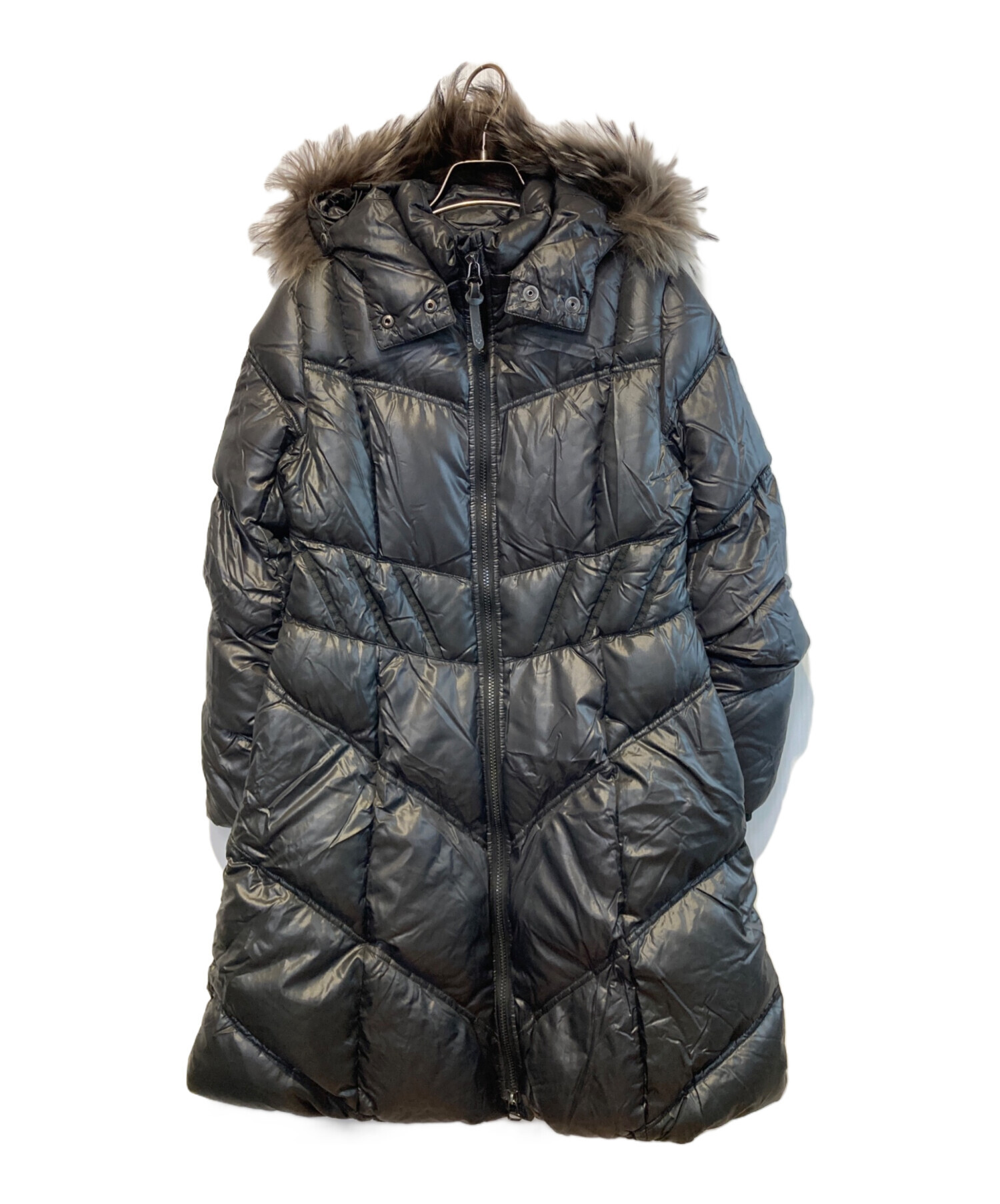 中古・古着通販】TATRAS (タトラス) ファー襟ダウンコート ブラック