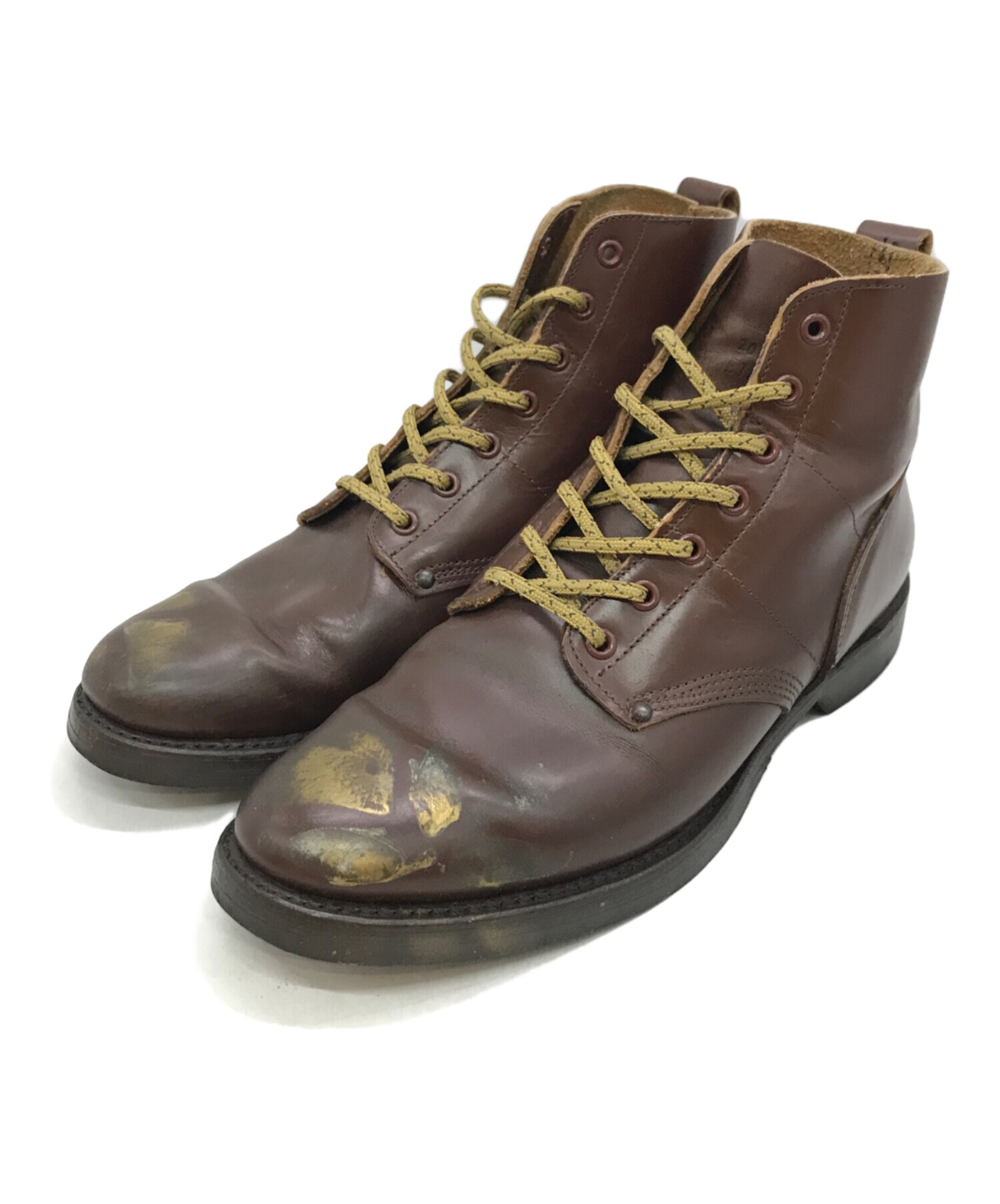 中古・古着通販】YUKETEN (ユケテン) セミドレスブーツ ブラウン