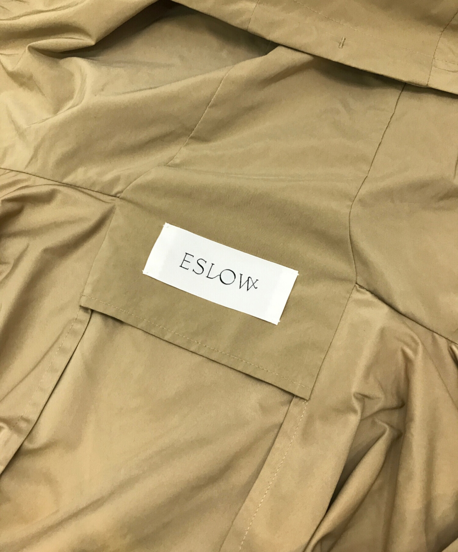 中古・古着通販】ESLOW (エスロー) フーデッドギャザージャケット 