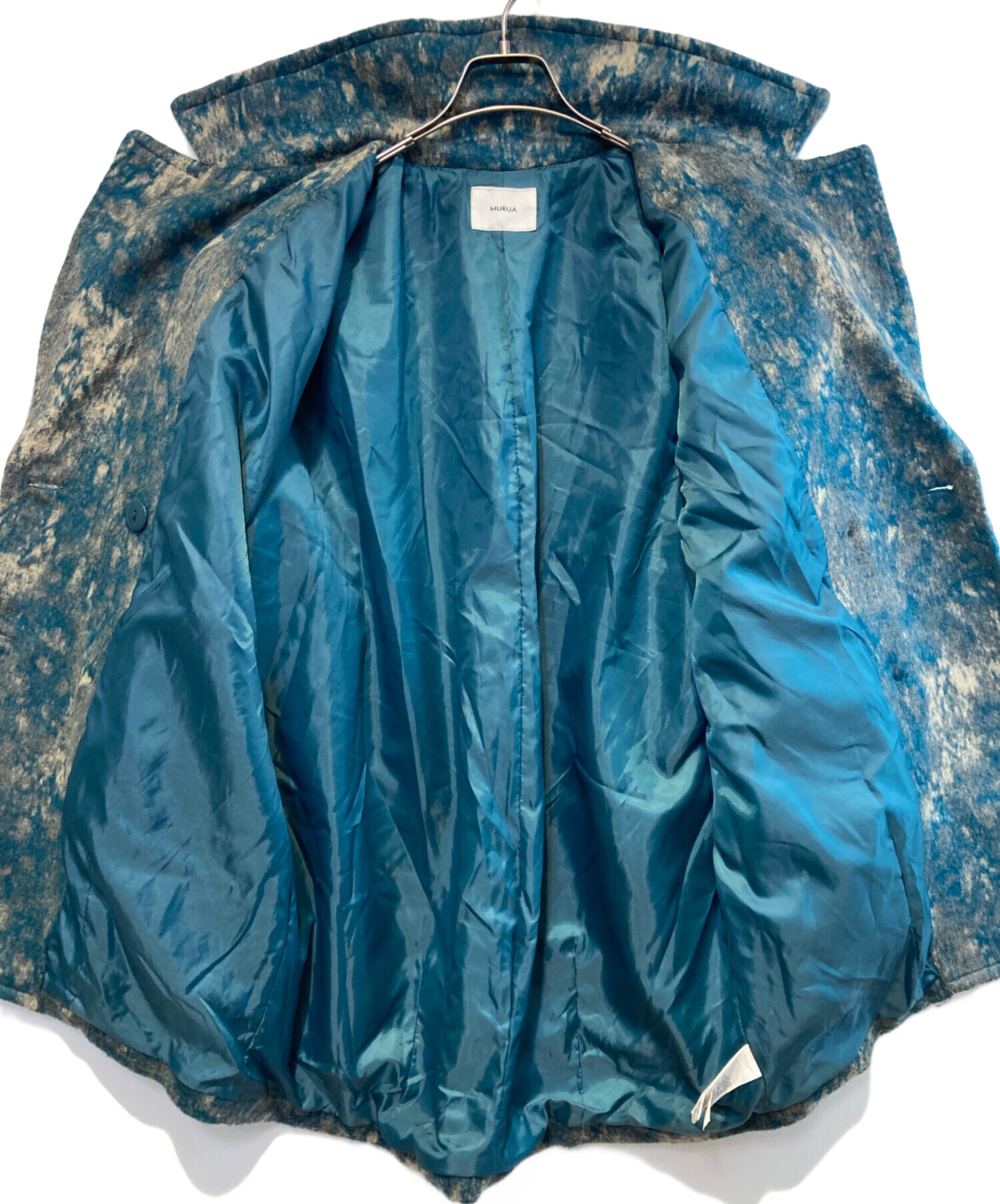 中古・古着通販】MURUA (ムルーア) ジャカードダブルミドルコート