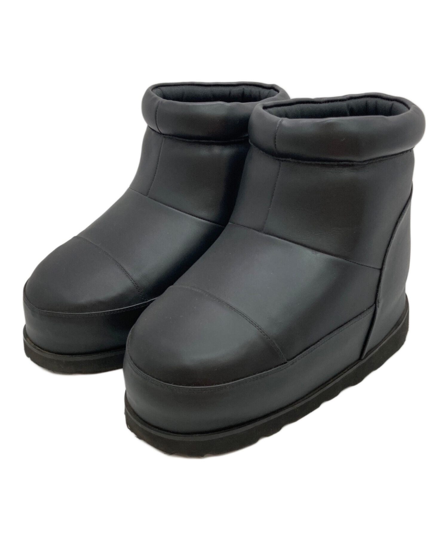 中古・古着通販】ALM (アルム) MOZU LEATHER BOOTS ブラック サイズ:38
