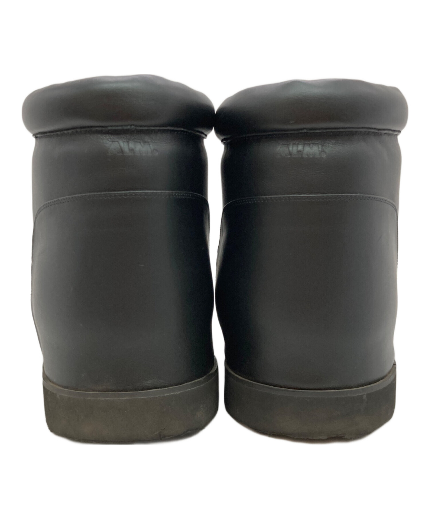 中古・古着通販】ALM (アルム) MOZU LEATHER BOOTS ブラック サイズ:38