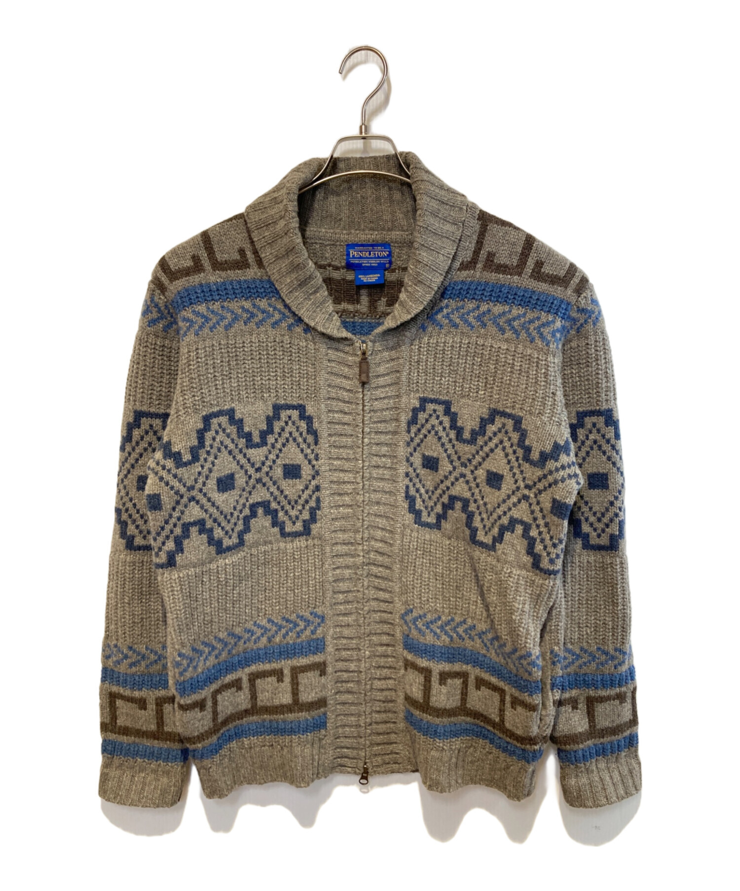 中古・古着通販】PENDLETON (ペンドルトン) ショールカラーニット 