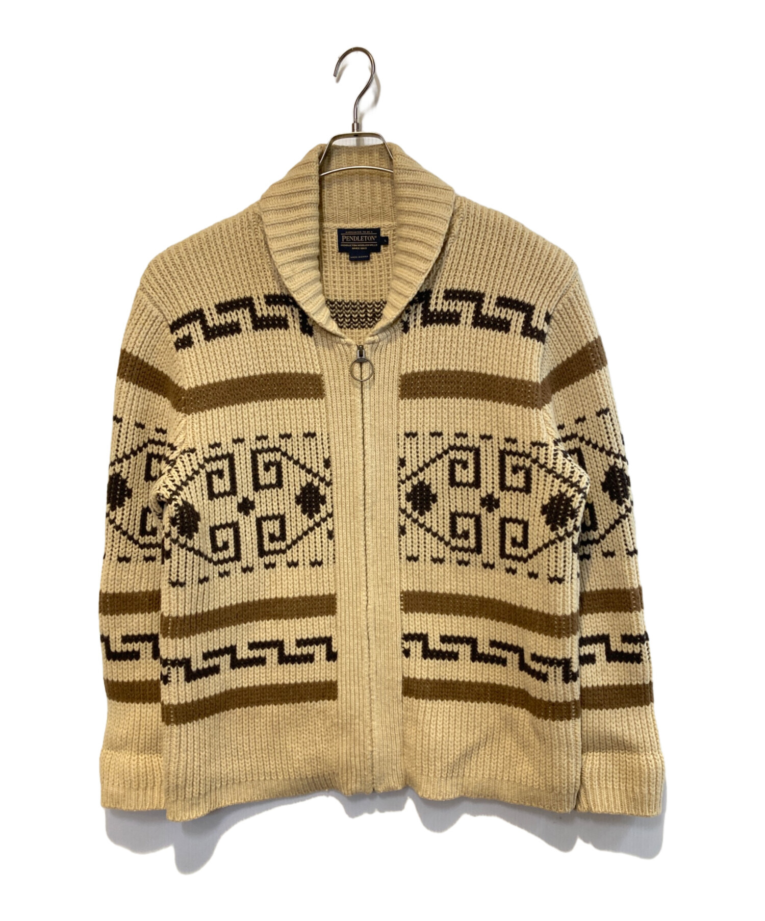 中古・古着通販】PENDLETON (ペンドルトン) ショールカラーニット 