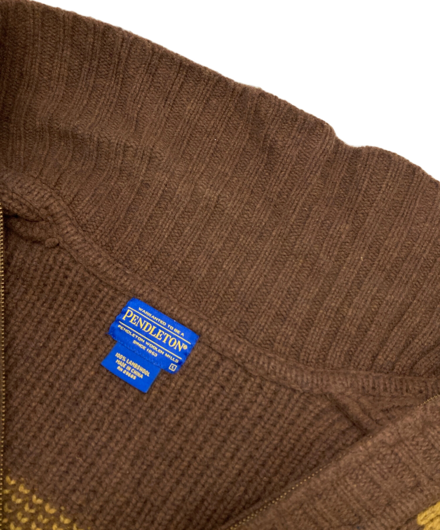 中古・古着通販】PENDLETON (ペンドルトン) ショールカラーニット
