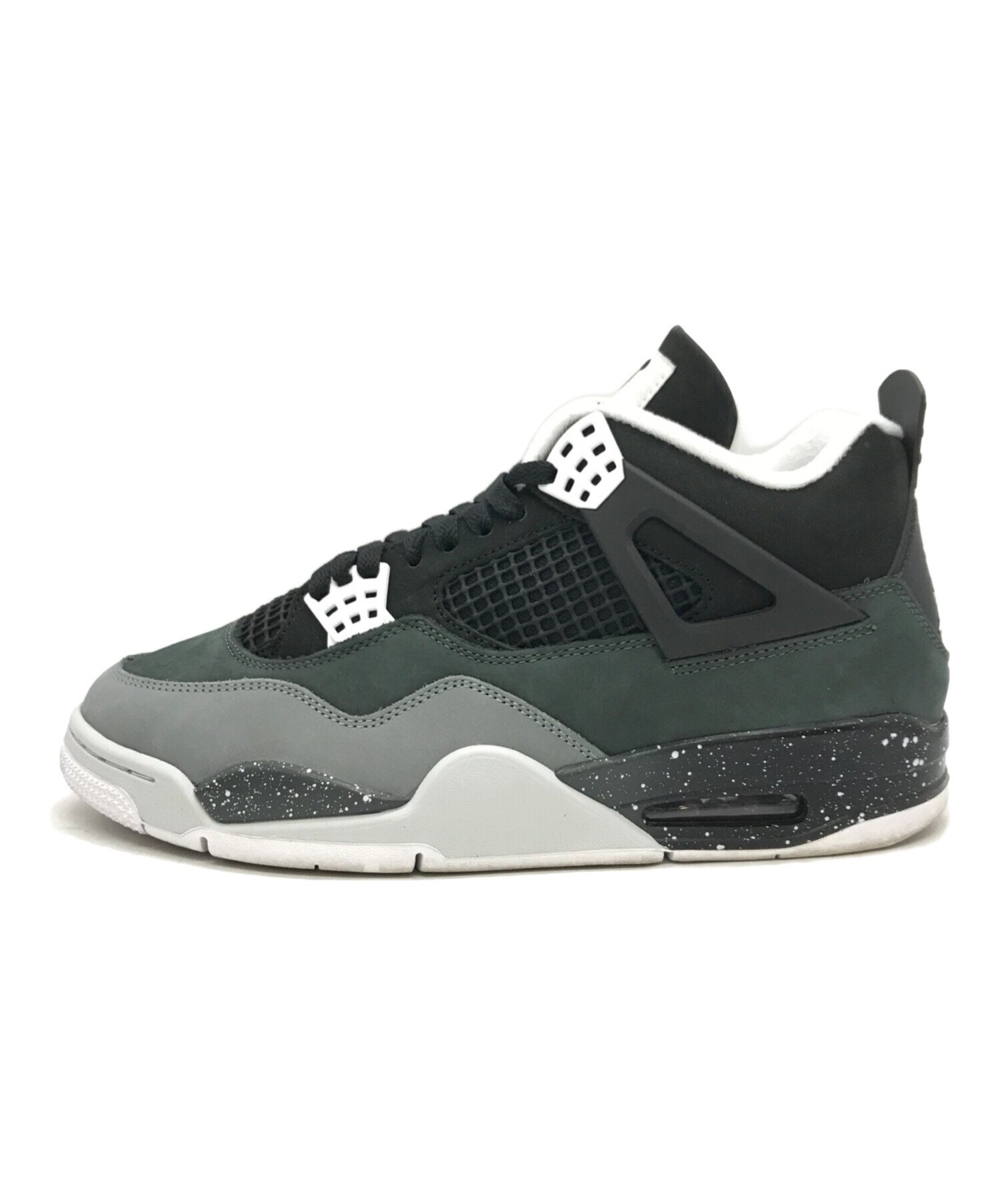 中古・古着通販】NIKE (ナイキ) AIR JORDAN 4 RETRO ブラック×グレー 